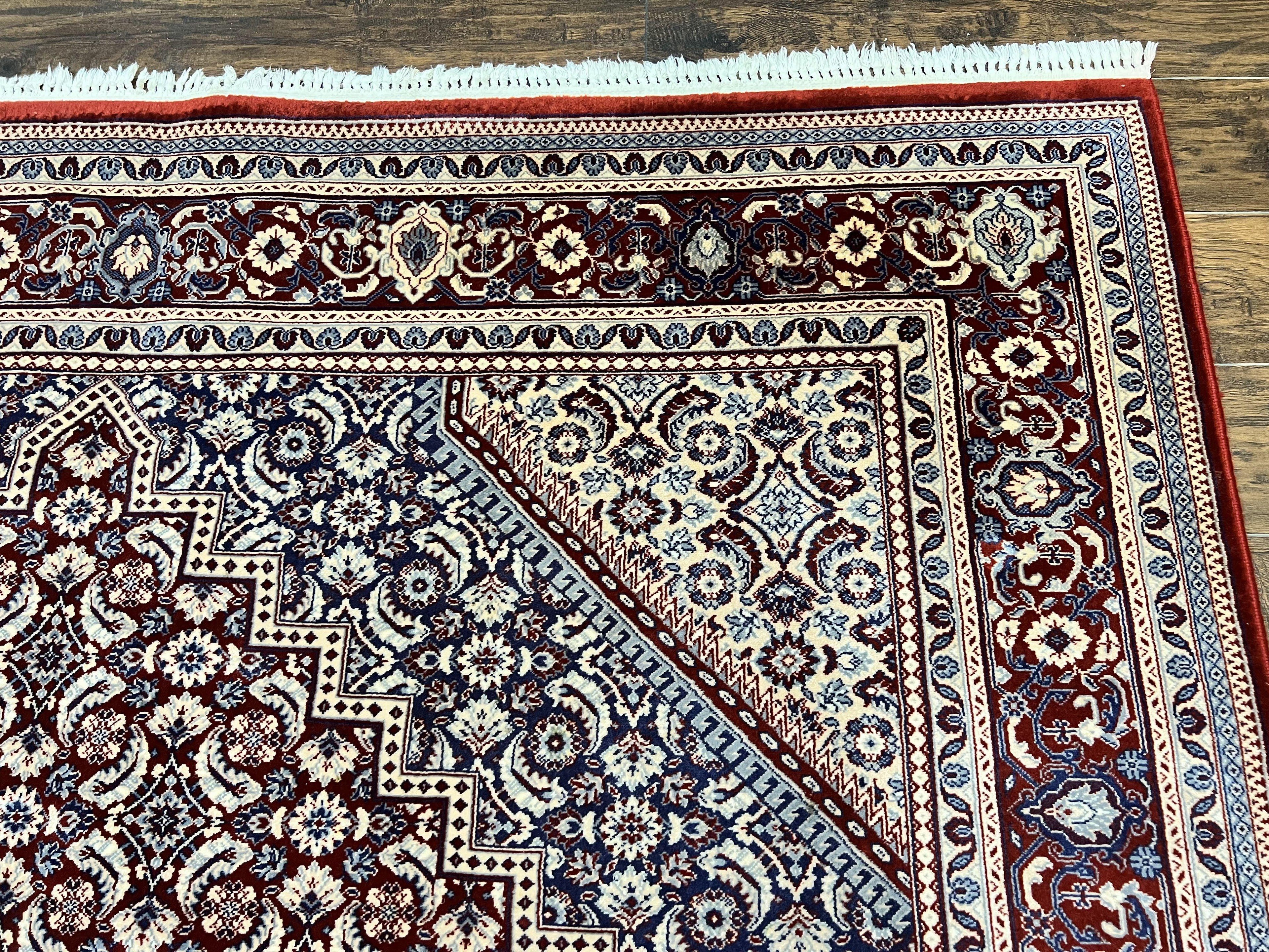 Karastan Rug 8x10, Kara Shah Red Bidjar, Belgium Power Loomed Rug, Wool Pile Karastan Rug, Vintage