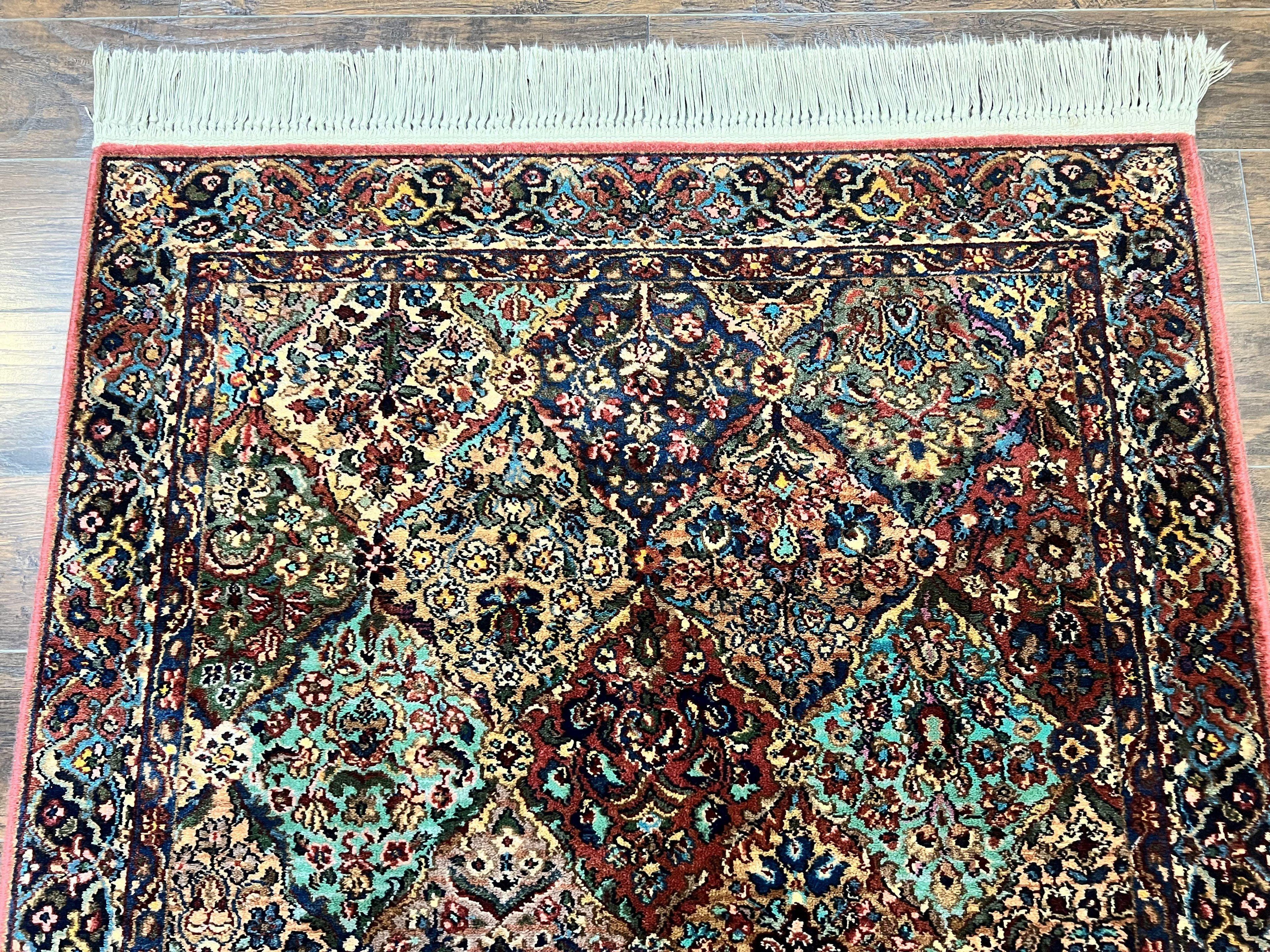 Karastan Rug 4x6 Multicolor Panel Kirman Rug #717, Wool Karastan Carpet, Original Collection 700 Series, Vintage, Rare Size