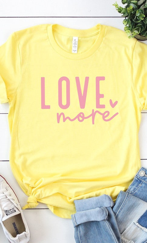 Love More Graphic Tee T-Shirt PLUS