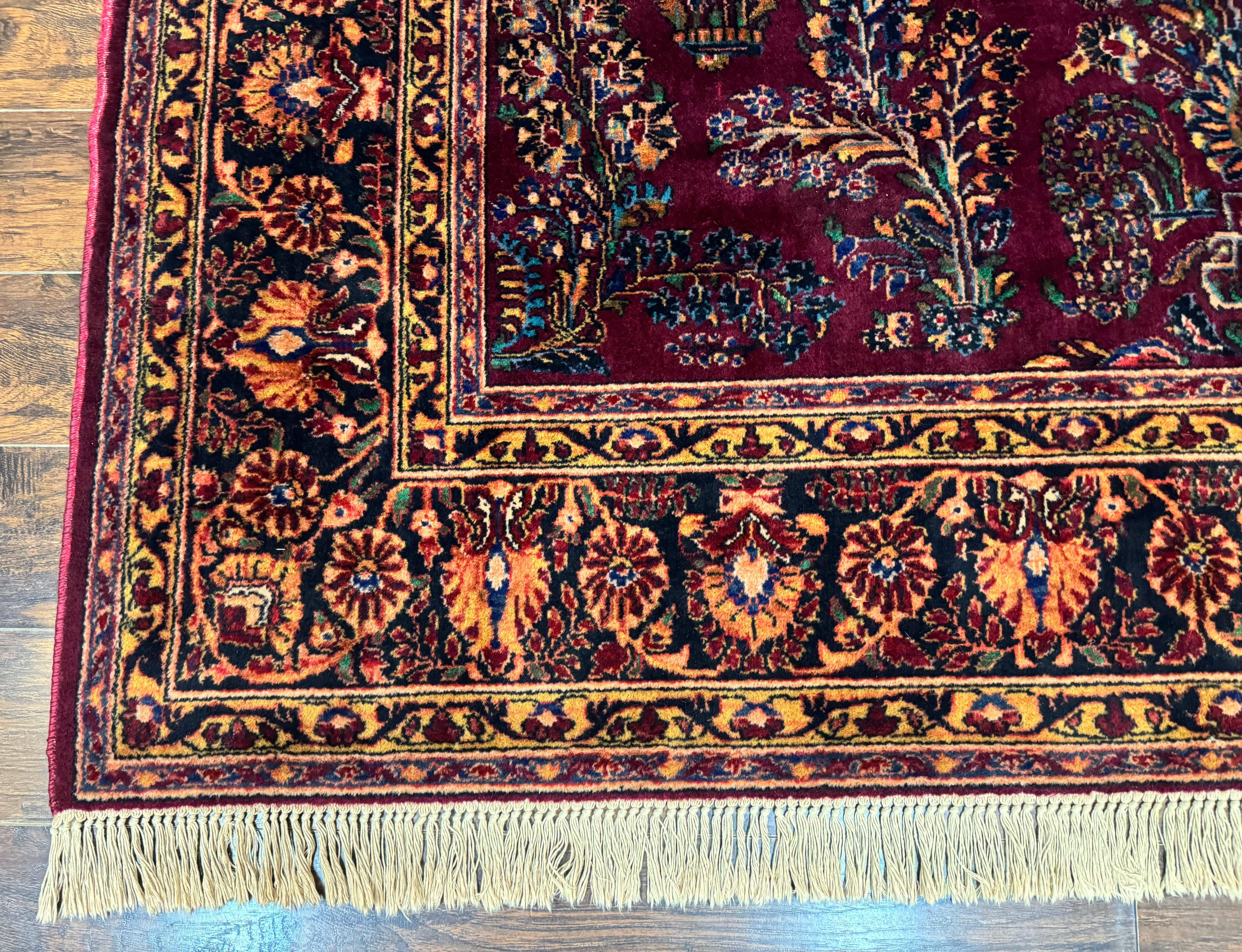 Antique Karastan Rug 8.6 x 12, Wool Pile, Vintage Discontinued Karastan Sarouk Lanamar
