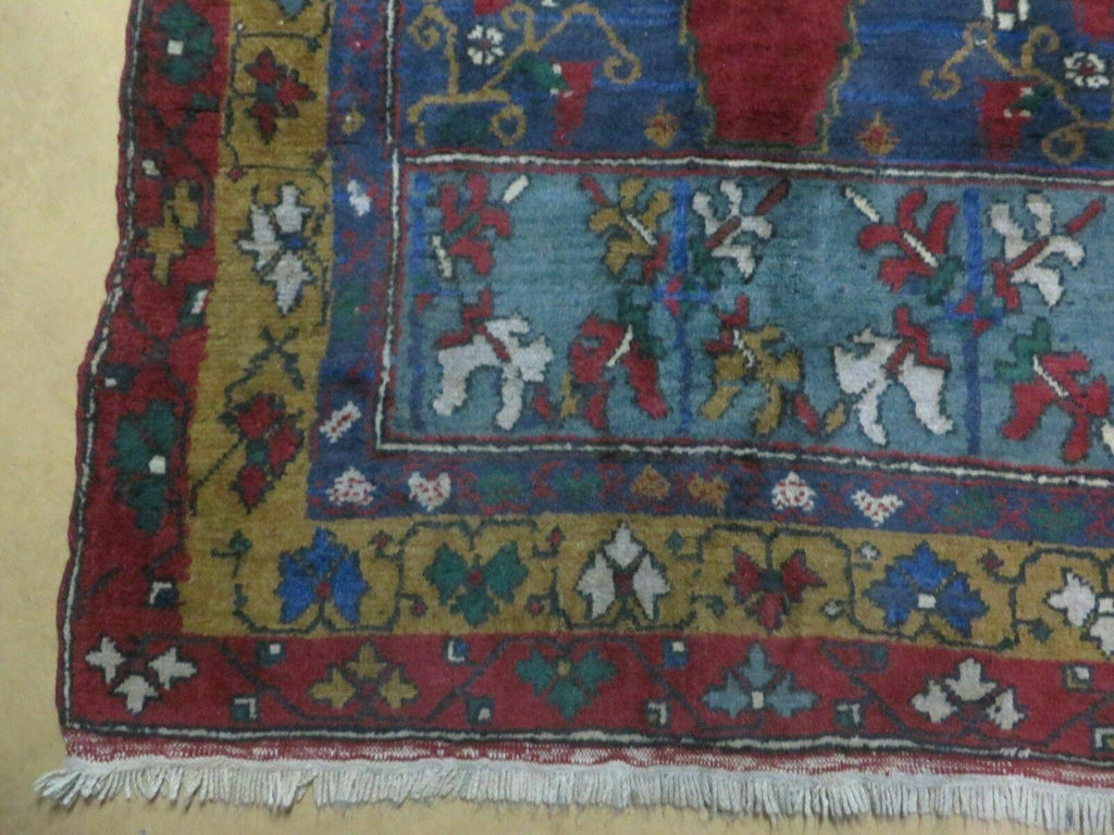 4' X 8' Vintage Handmade Turkish Kazak Pattern Wool Rug Carpet Nice # 105
