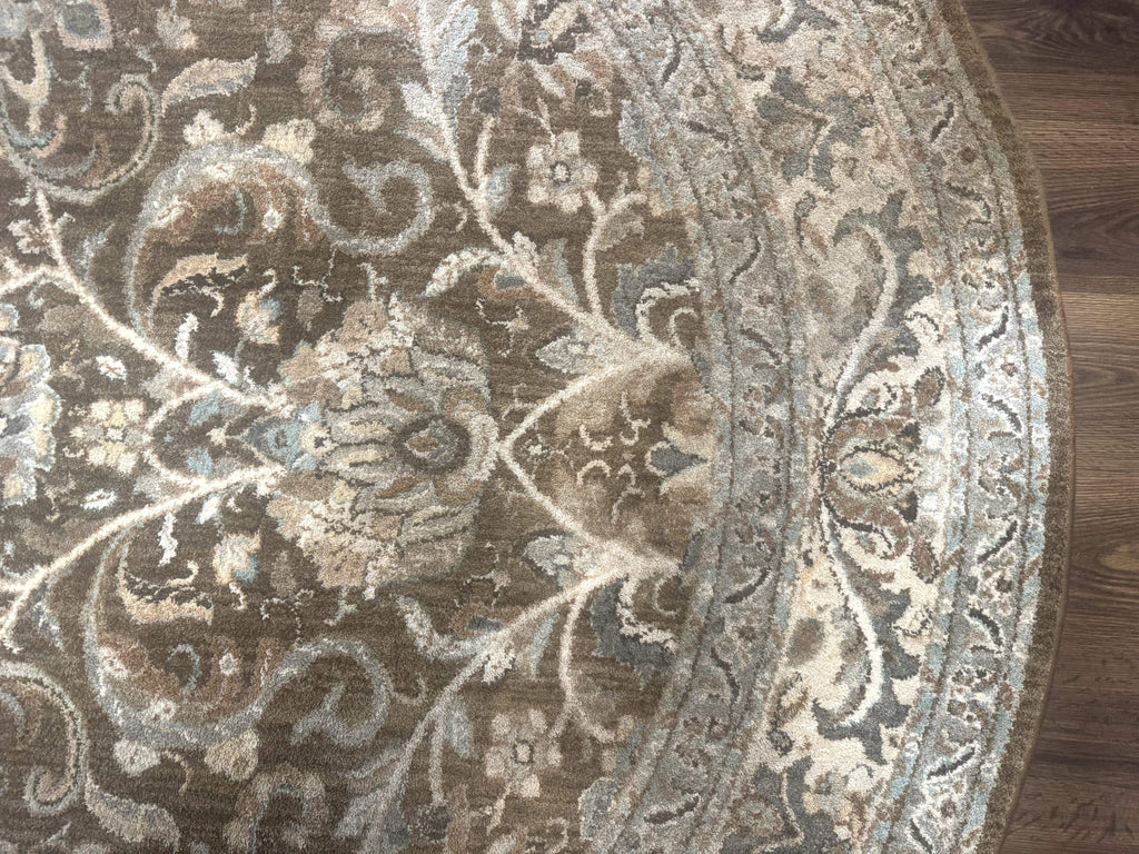 Round Karastan Rug 8x8 ft, Euphoria New Bridge Karastan Rug, Indo Mahal Design