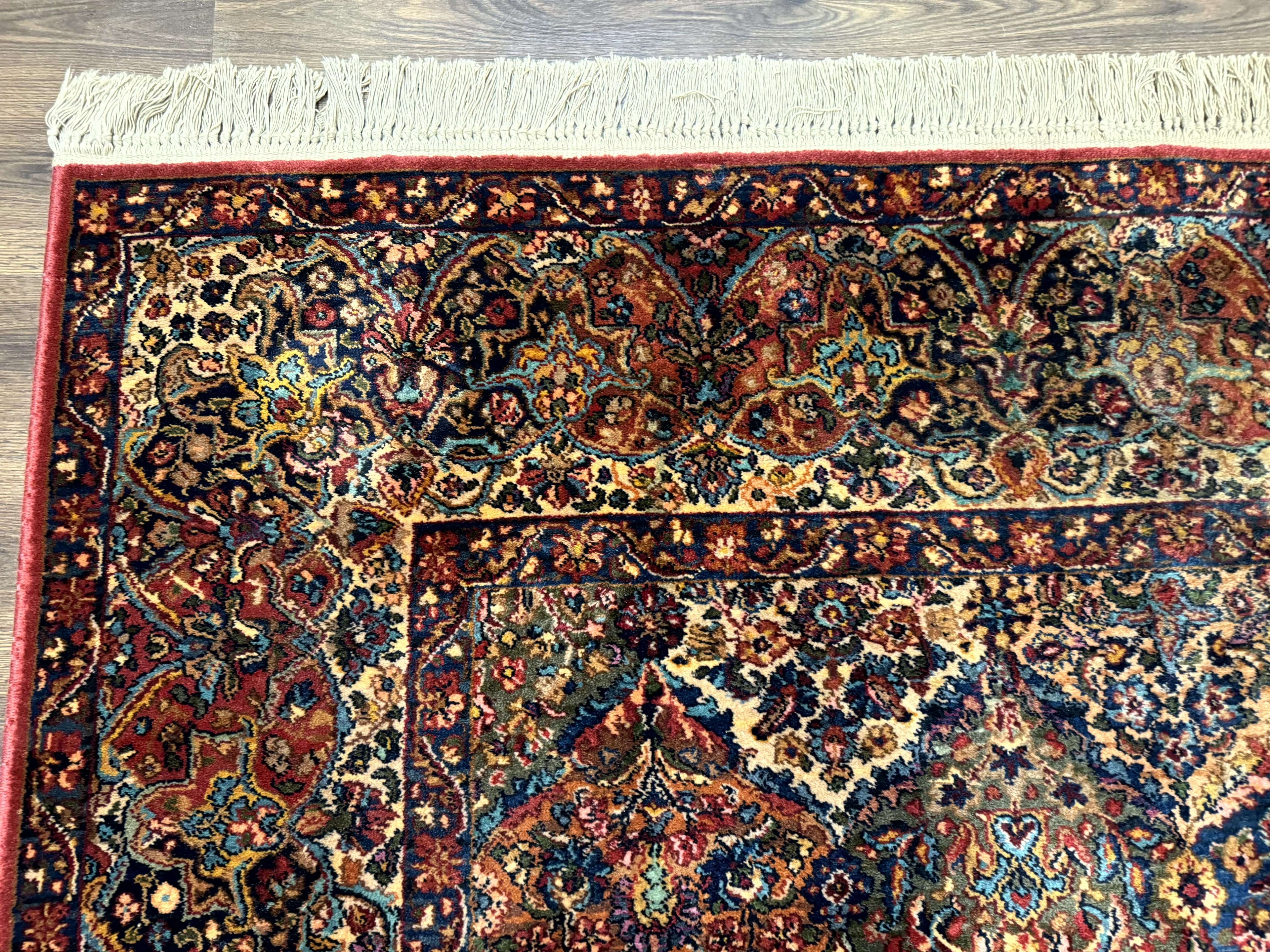 Karastan Rug 8.8 x 10.6, Multicolor Panel Kirman Rug #717, Wool