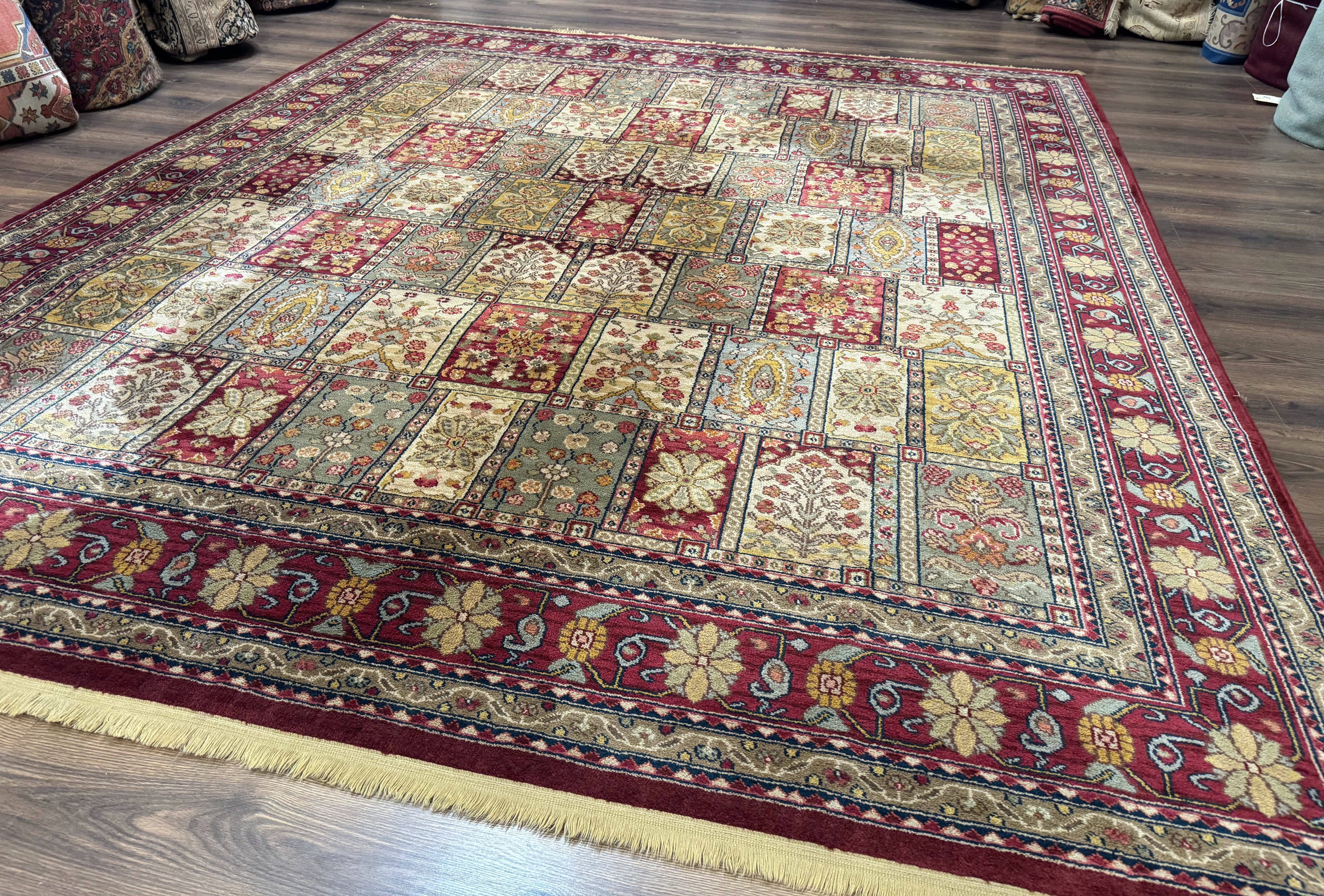 Karastan Bakhtiyari Rug 8.8 x 10, Antique Legends Karastan Wool Carpet #2200-202, Multicolor Panel