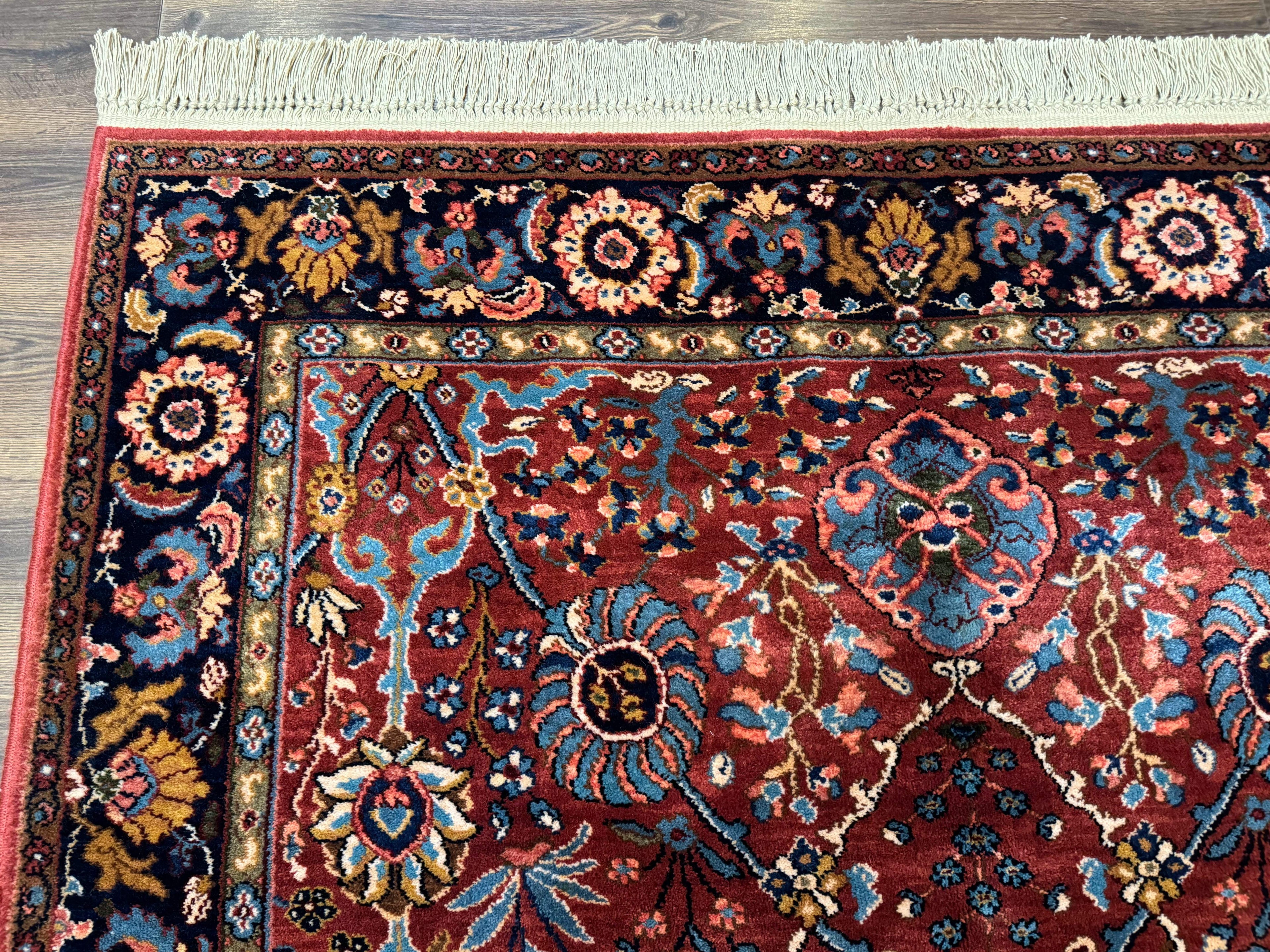 5.9 x 9 Karastan Rug Ispahan #766, Vintage Wool Discontinued Original 700 Series