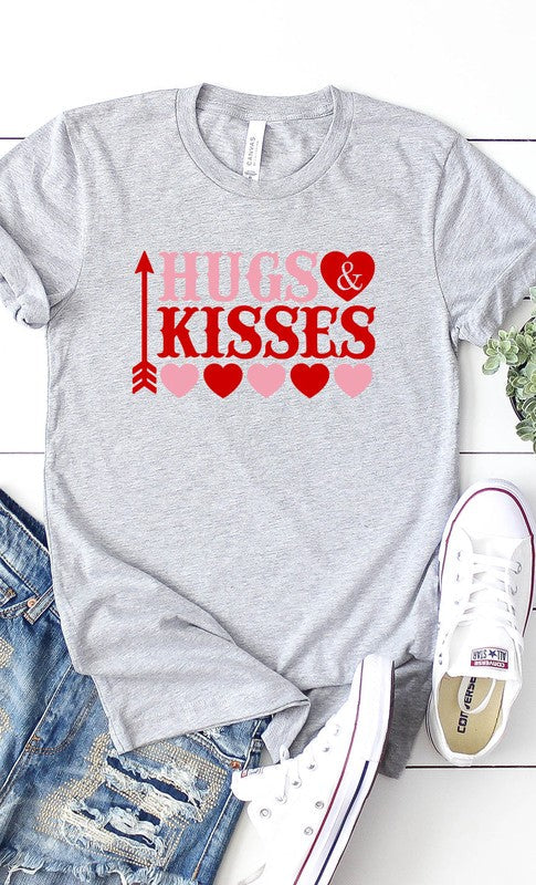 Hugs and Kisses Graphic Tee T-Shirt