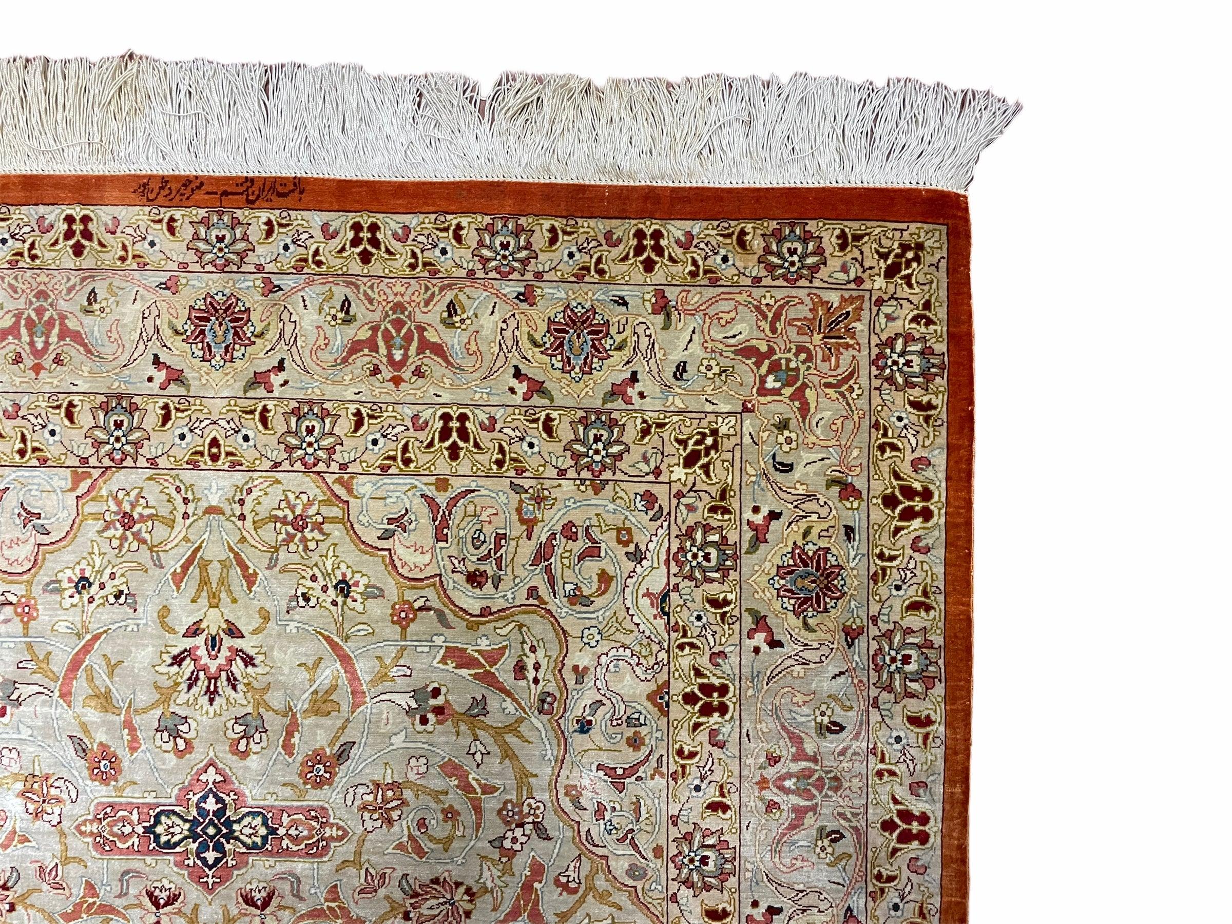 3' X 5' Vintage Fine Handmade Turkish Oriental Silk Rug 900 KPSI Wow