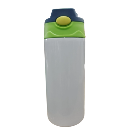 20oz Blank Sublimation Sippy Cup for Children White Straight Stainless Kids Drinking Tumbler Sport Water Bottles with Handle