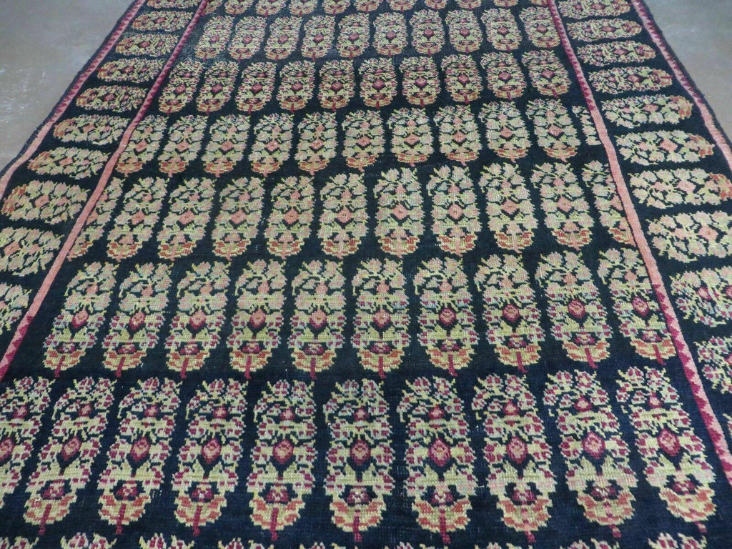 4' X 9' Antique Karabagh Caucasian Rug Handmade Wool Carpet Organic Dyes Nice