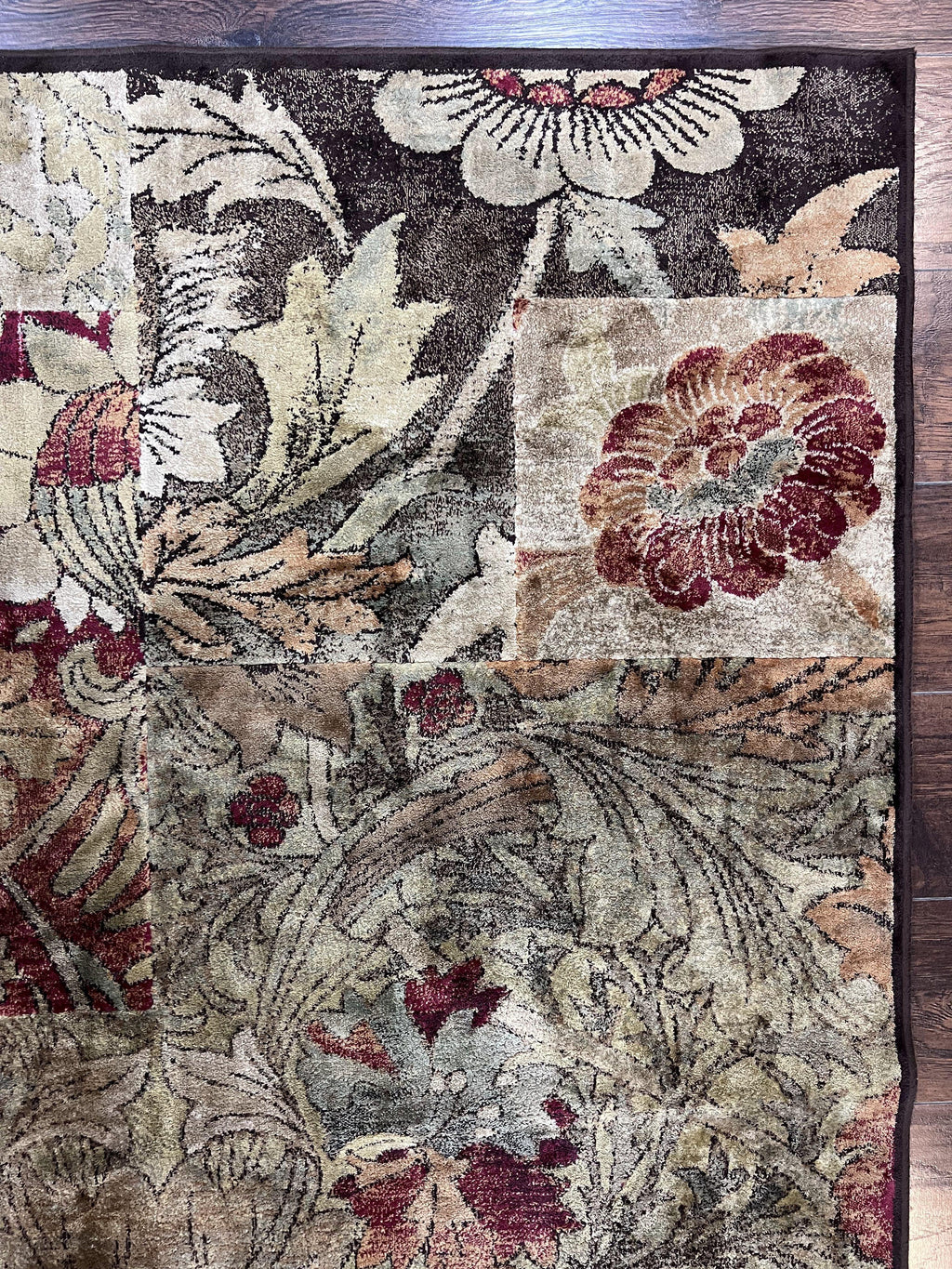 Modern Abstract Area Rug 5x7, Floral Design, Contemporary Carpet 5 x 7, Multicolor