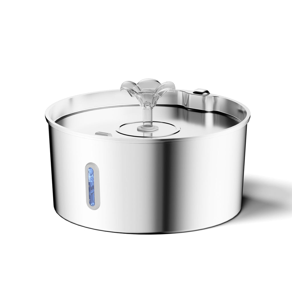 7L Pet Mouth Wet-proof Stainless Steel Large Capacity Floating Bowl Pet Bowl