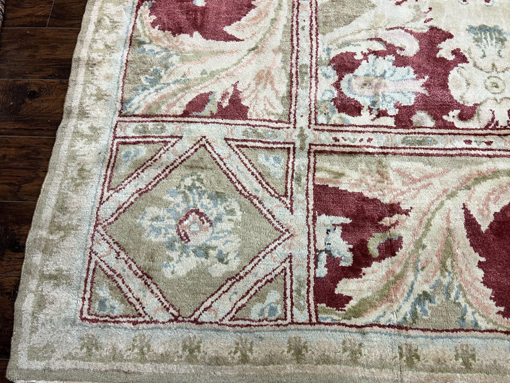 Large Egyptian Oushak Rug 12x21, Wool Handmade Vintage Carpet, Allover Pattern, Oversized 12 x 21 ft Traditional Rug
