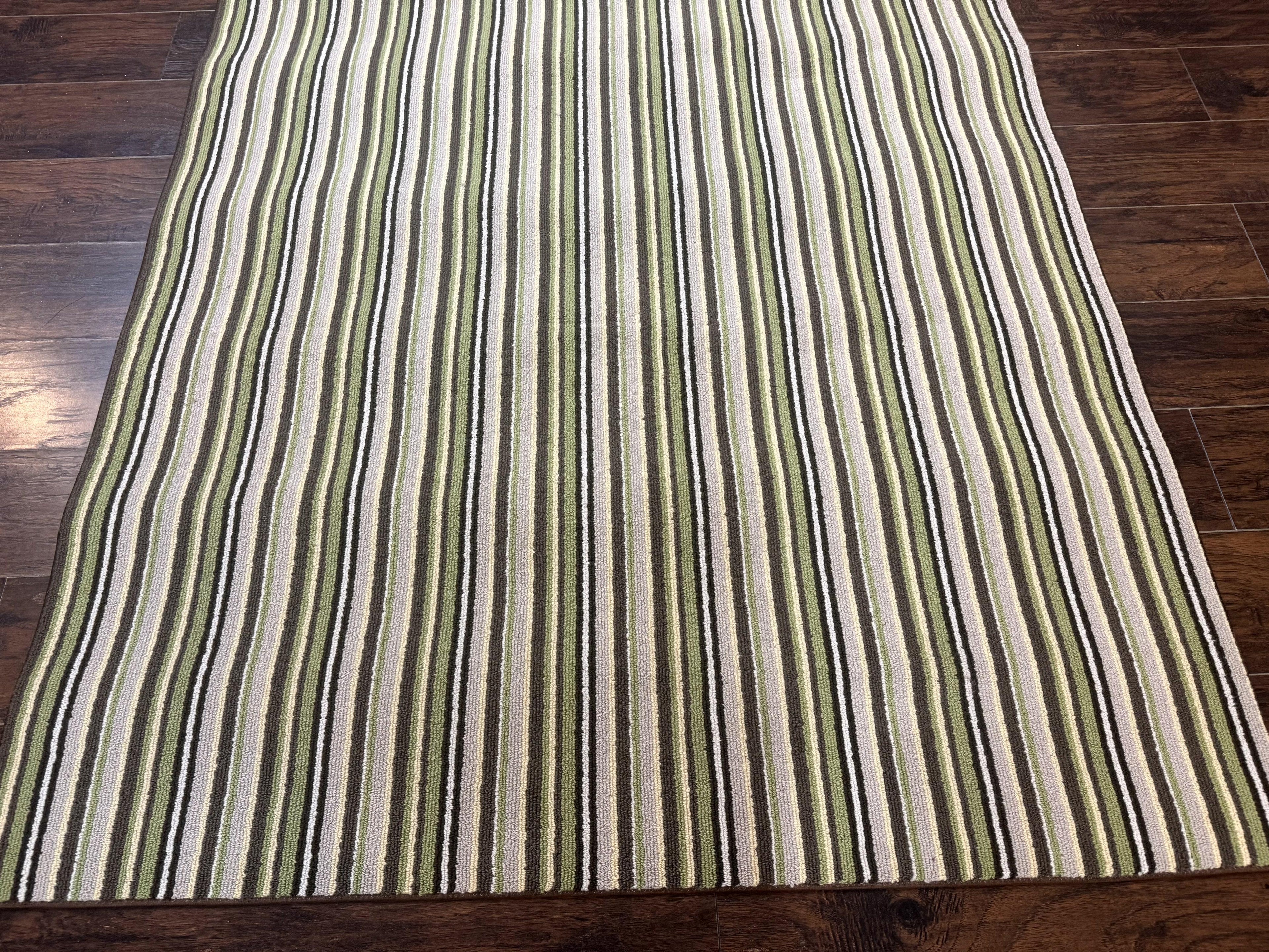 Stark Power Loomed Striped Rug 5x6, Multicolor Vintage Stark Carpet