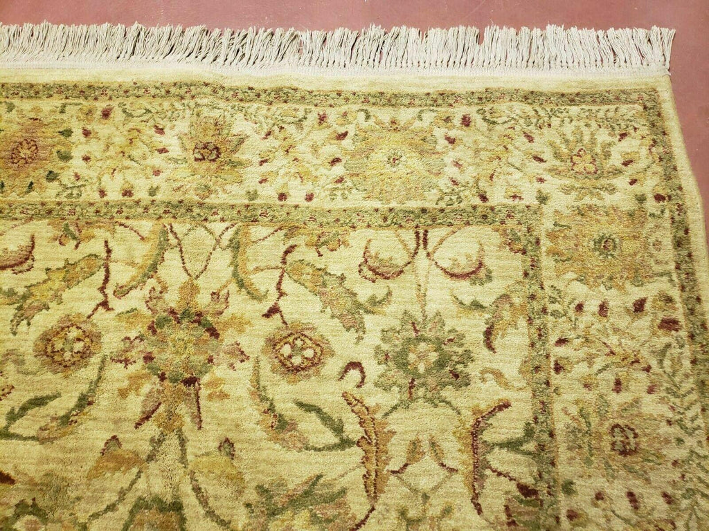 Belgium Power Loomed Rug 5x7, Vintage Oriental Wool Carpet, Beige