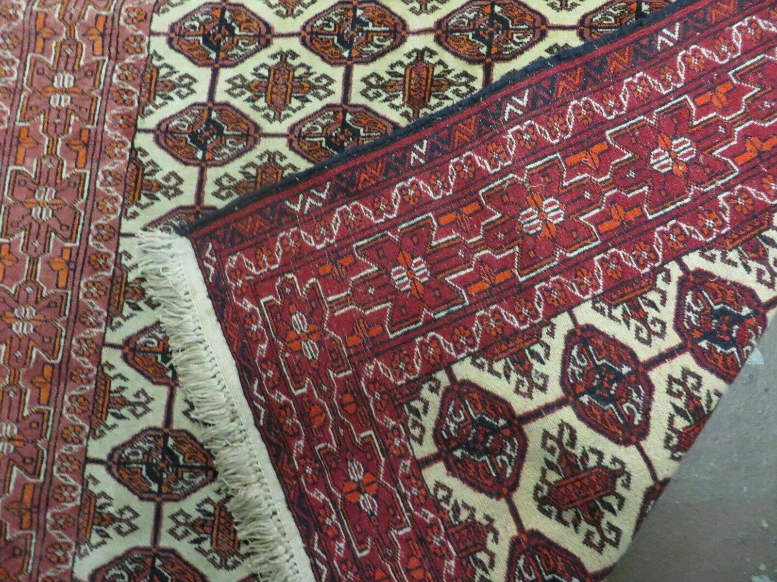 4' X 6' Handmade Finely Knotted Pakistan Turkoman Bokhara Wool Rug Nice