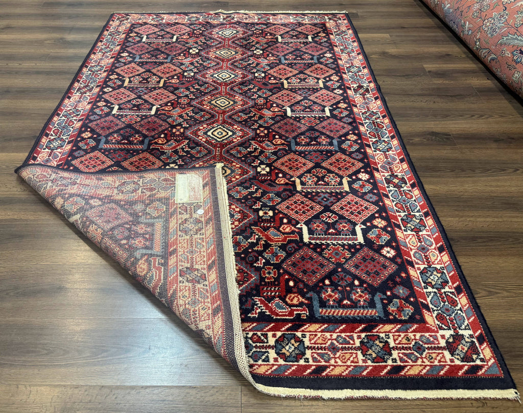 Karastan Rug 5x8, Yuruk Collection #530, Geometric Tribal Wool Pile Vintage Carpet