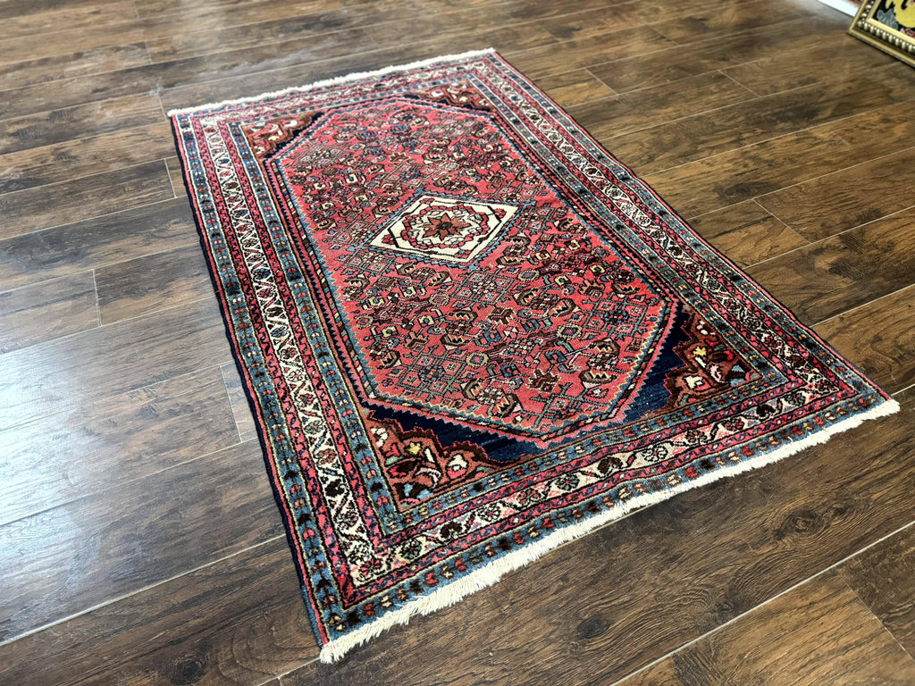 Antique Persian Tribal Rug 3.6 x 5, Hamadan Angelas Rug