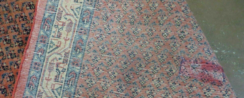 Antique Persian Seraband Runner 3.7 x 11 - Red, Wool, Mir Pattern