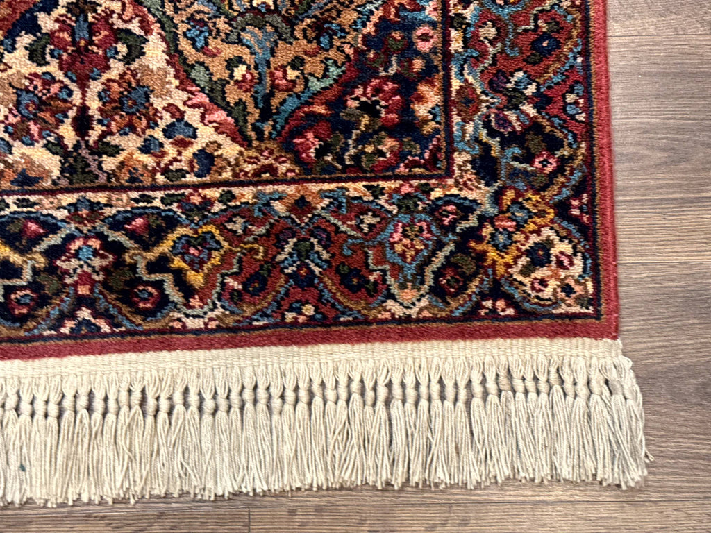 Karastan Rug 3x5 Multicolor Panel Kirman #717, Original 700 Series, Wool Pile, Discontinued