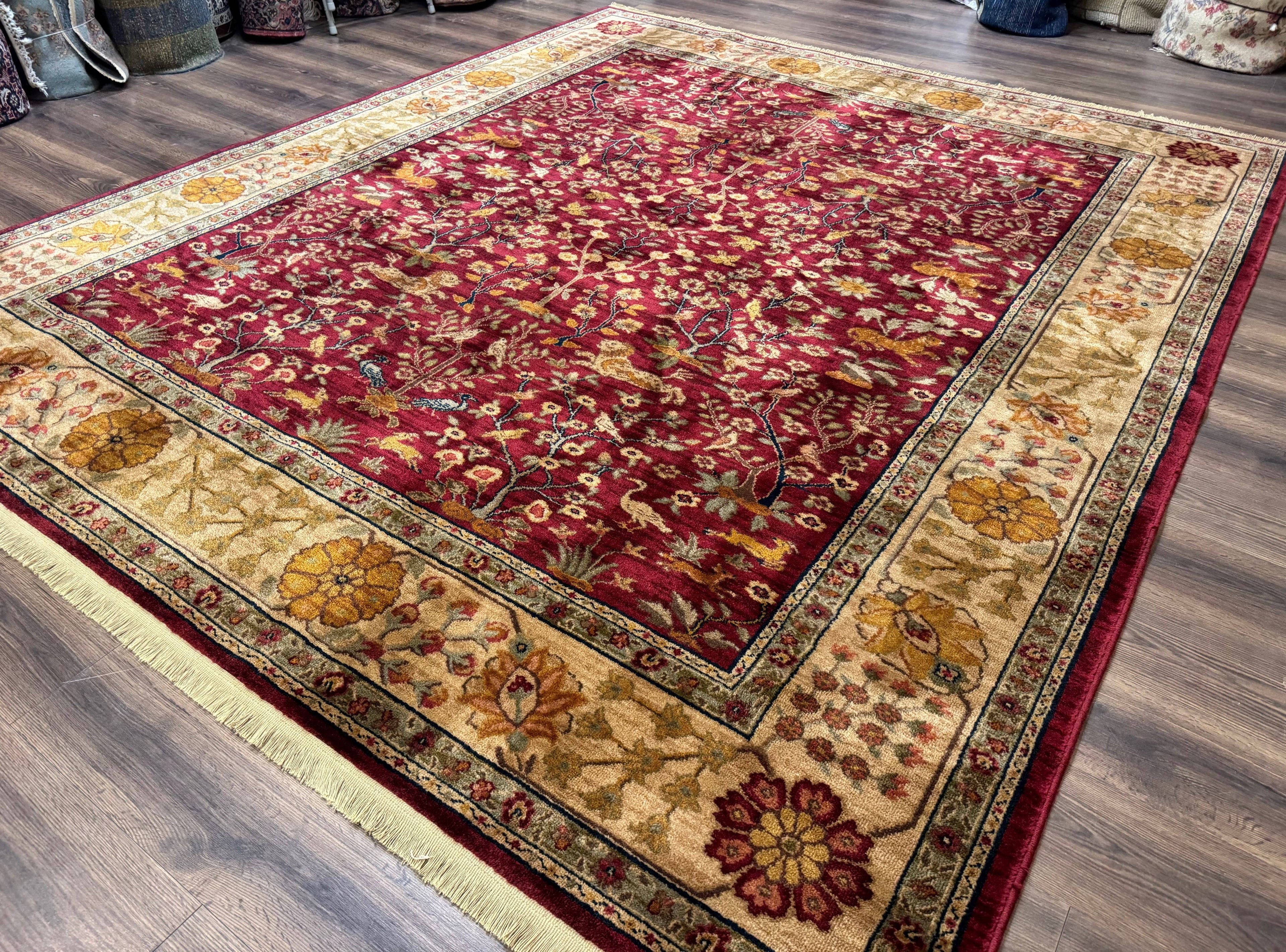 Karastan Rug 8.8 x 10, Antique Legends Emperor's Hunt 2200-204, Wool Vintage Discontinued Karastan