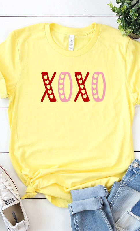 XOXO Hearts Cutout Graphic Tee T-Shirt PLUS