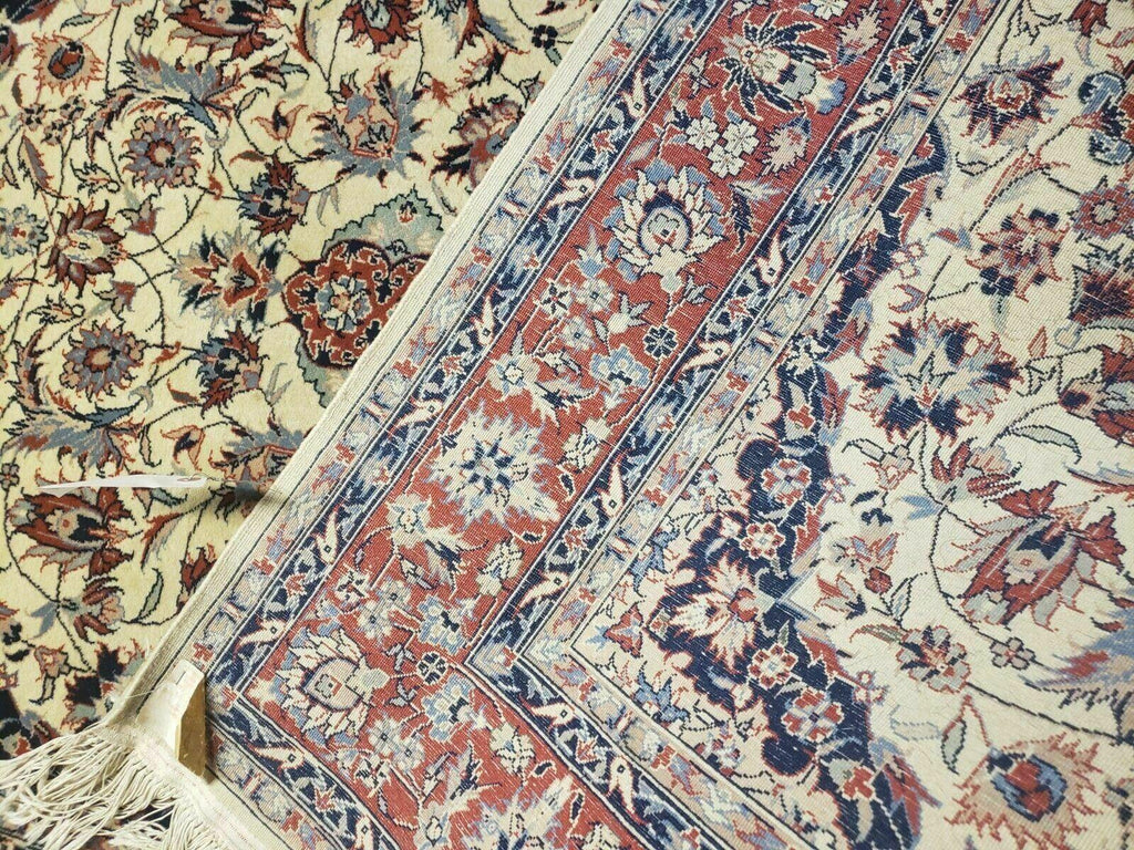 4' X 6' Handmade Ultra Fine Chinese Floral Oriental Wool Rug Hand Knotted Beige