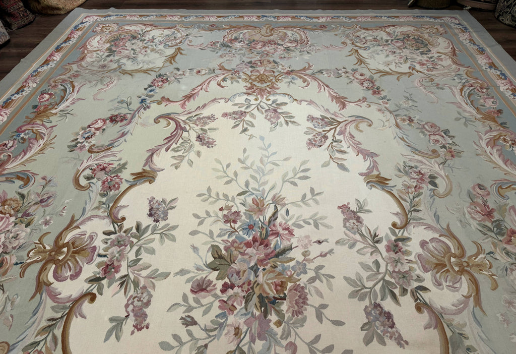 Palace Size Aubusson Rug 11x16, Large Aubusson Carpet