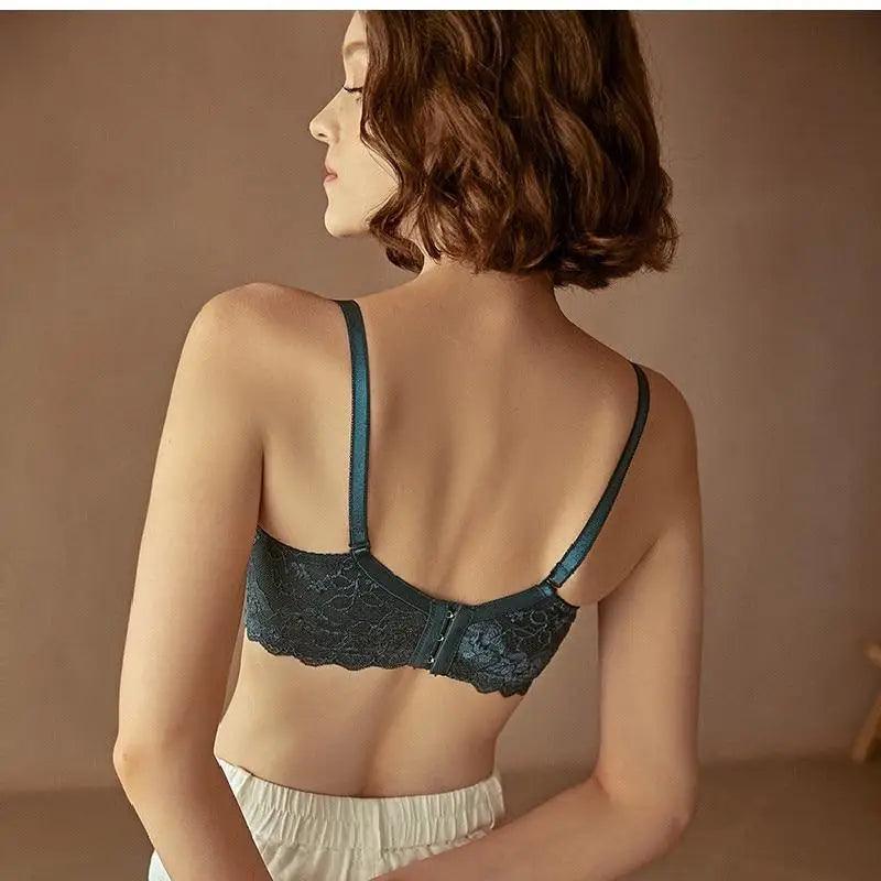 Elegance Transparent Bras For Women Ultra Thin Lace Bralette Underwire Push Up Plus Big Size Top Summer 34 36 38 40 ABCD Cup