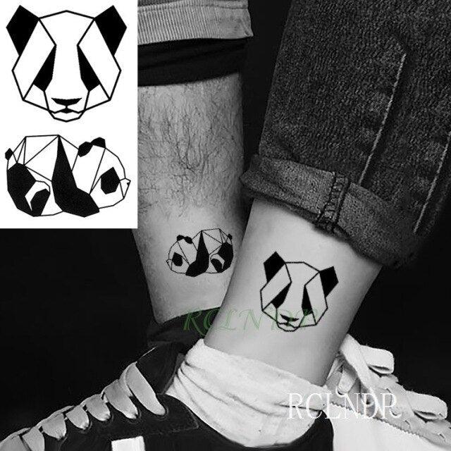 Elegant Black Waterproof Temporary Tattoo Stickers Moon Hill Modern Body Art Stickers Hand Foot High Quality For Womens