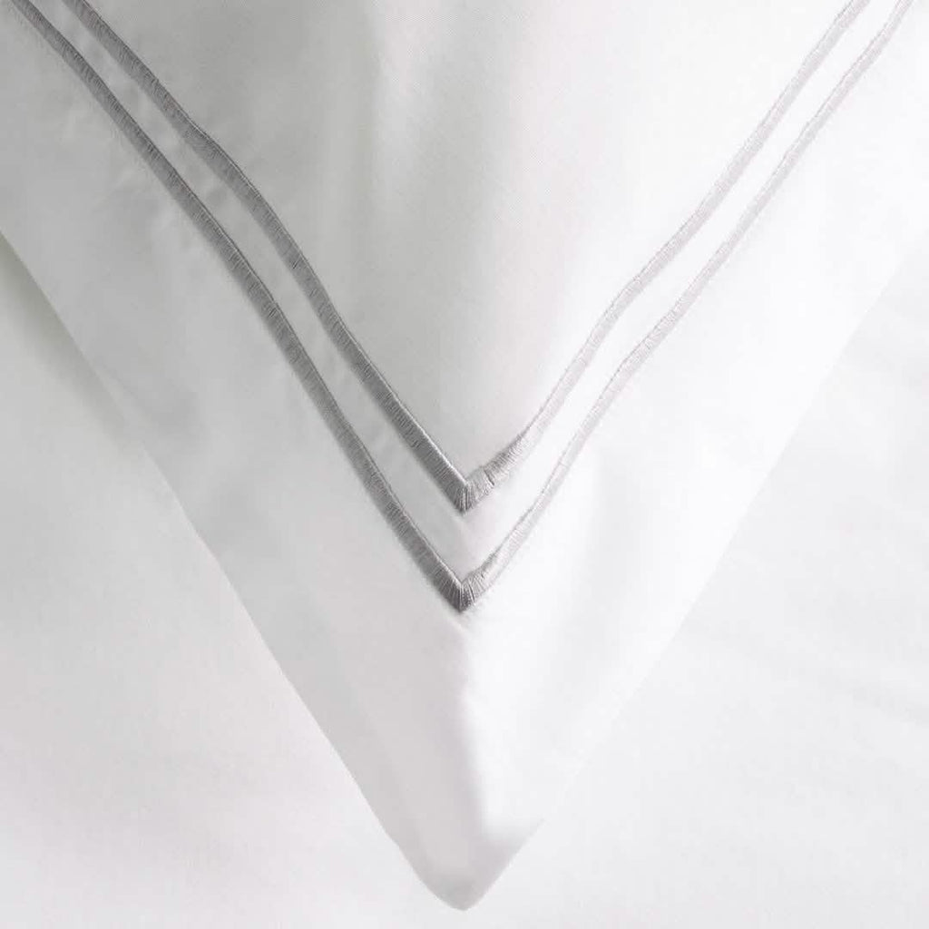 Exquisite Hotel Satin Stitched 100% Cotton Percale Duvet Set