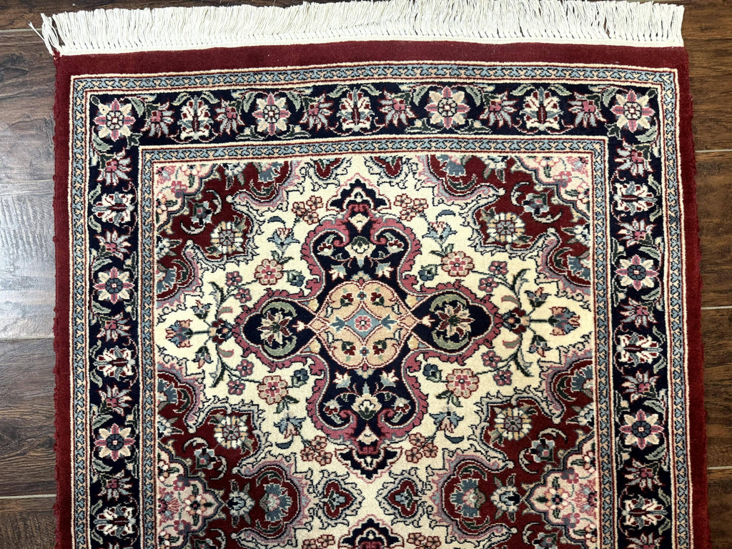 Sino Persian Runner Rug 2.7 x 8, Floral, Handmade, 250 KPSI
