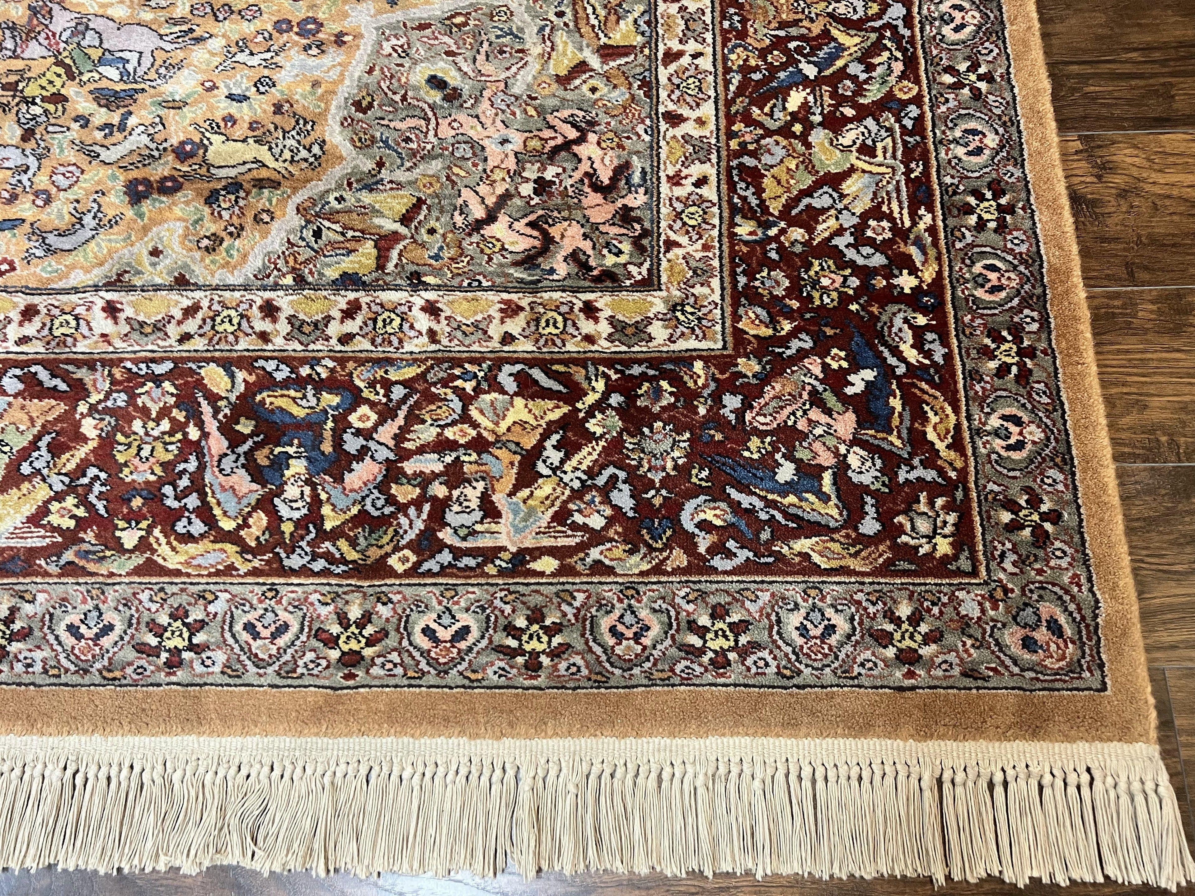 Karastan Rug 8.8 x 12 Persian Hunting Rug #723, Wool Pile