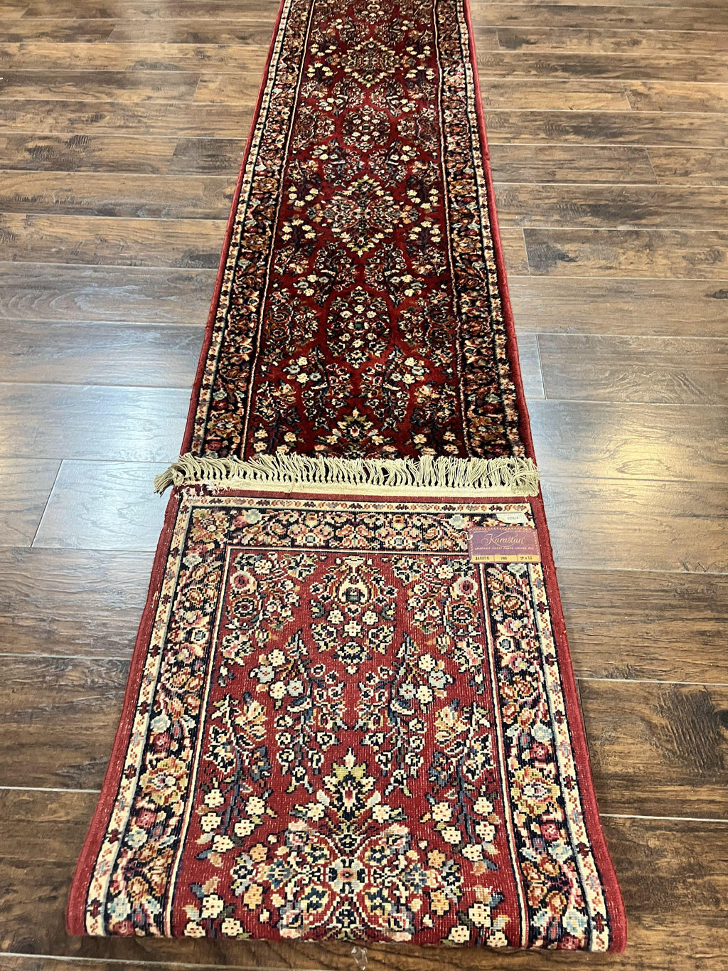 Antique Karastan Runner Rug 2x12, Karastan Sarouk #785, Original Collection, 700 Series, 2 x 12 Runner for Hallway, Wool Karastan Rug, Rare