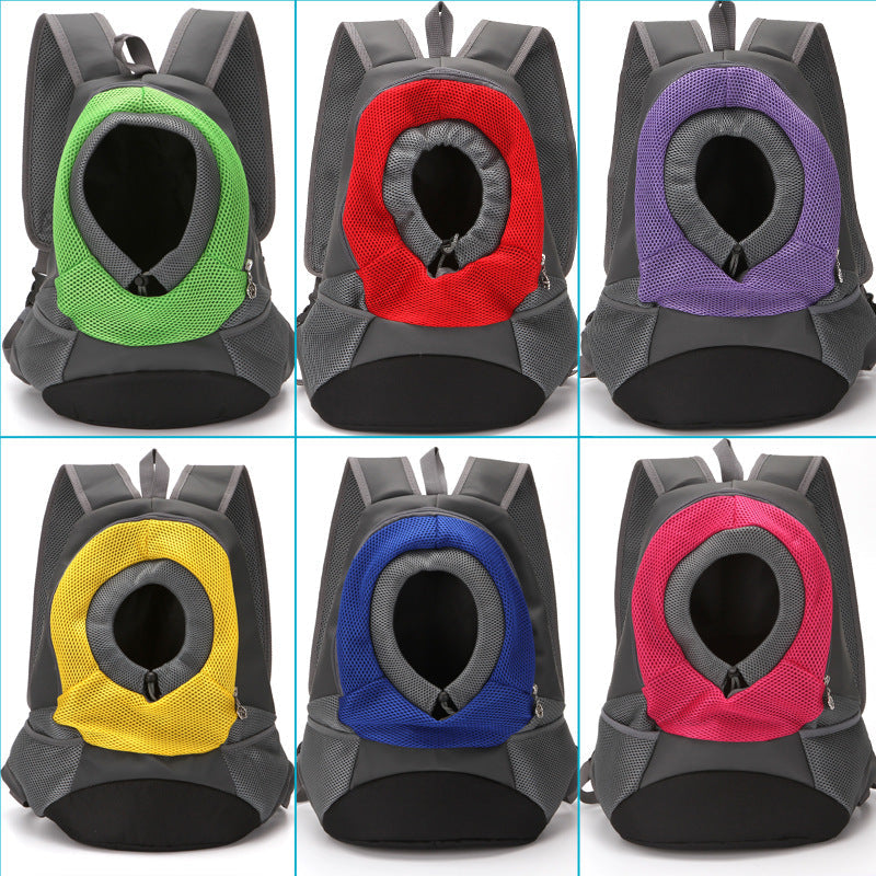 Pet backpack dog out portable breathable bag