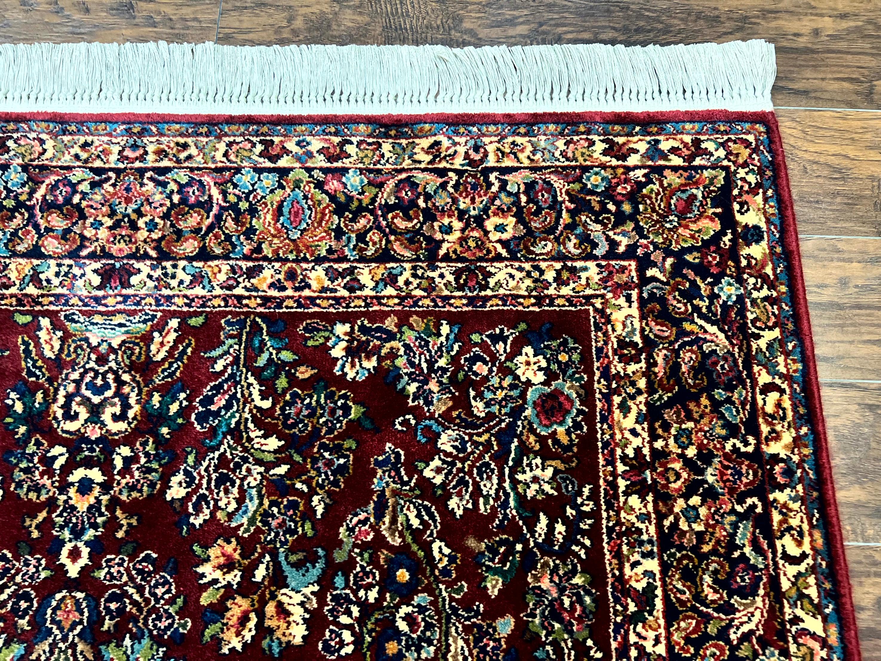 Karastan Rug 5.9 x 9 Red Sarouk Rug #785, Karastan Wool Rug, Karastan Carpet, Original 700 Series Vintage Karastan Oriental Rug Discontinued