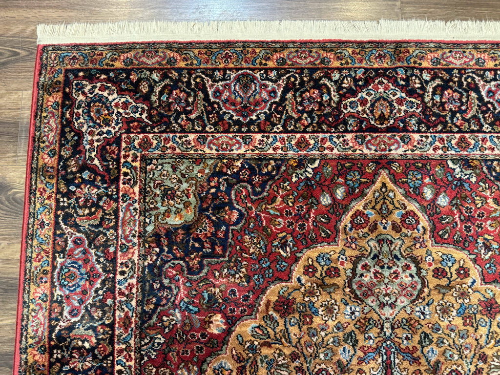 Karastan Rug 5.9 x 9 Medallion Kirman #700/718, Original 700 Series, Wool, Discontinued, Vintage