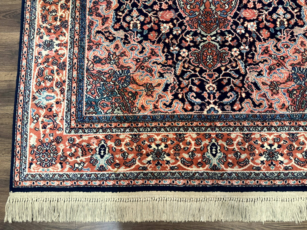 Karastan Rug 5.9 x 9, Kashan Medallion #741, Original Collection 700 Series, Discontinued, Wool Pile