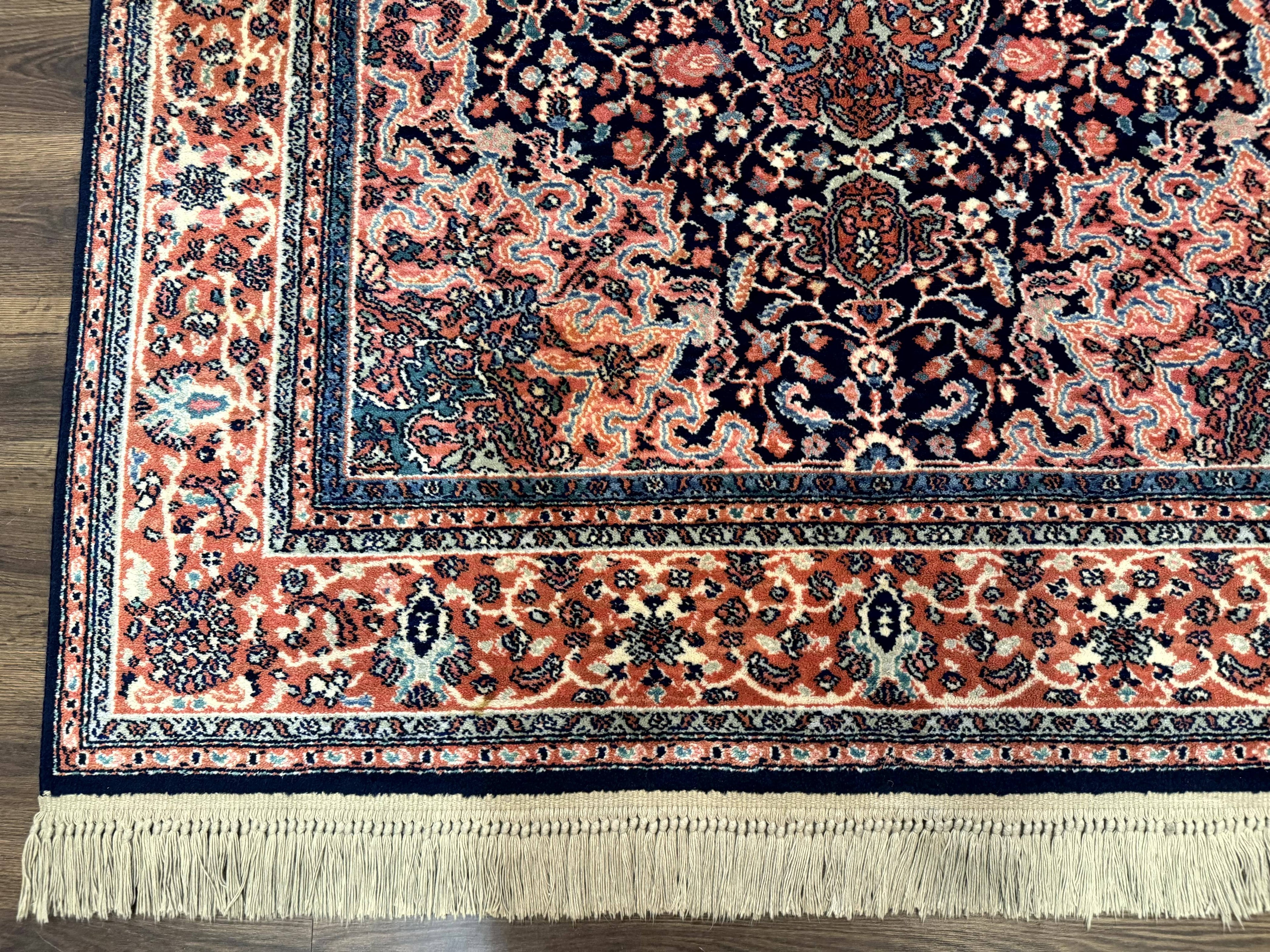 Karastan Rug 5.9 x 9, Kashan Medallion #741, Original Collection 700 Series, Discontinued, Wool Pile