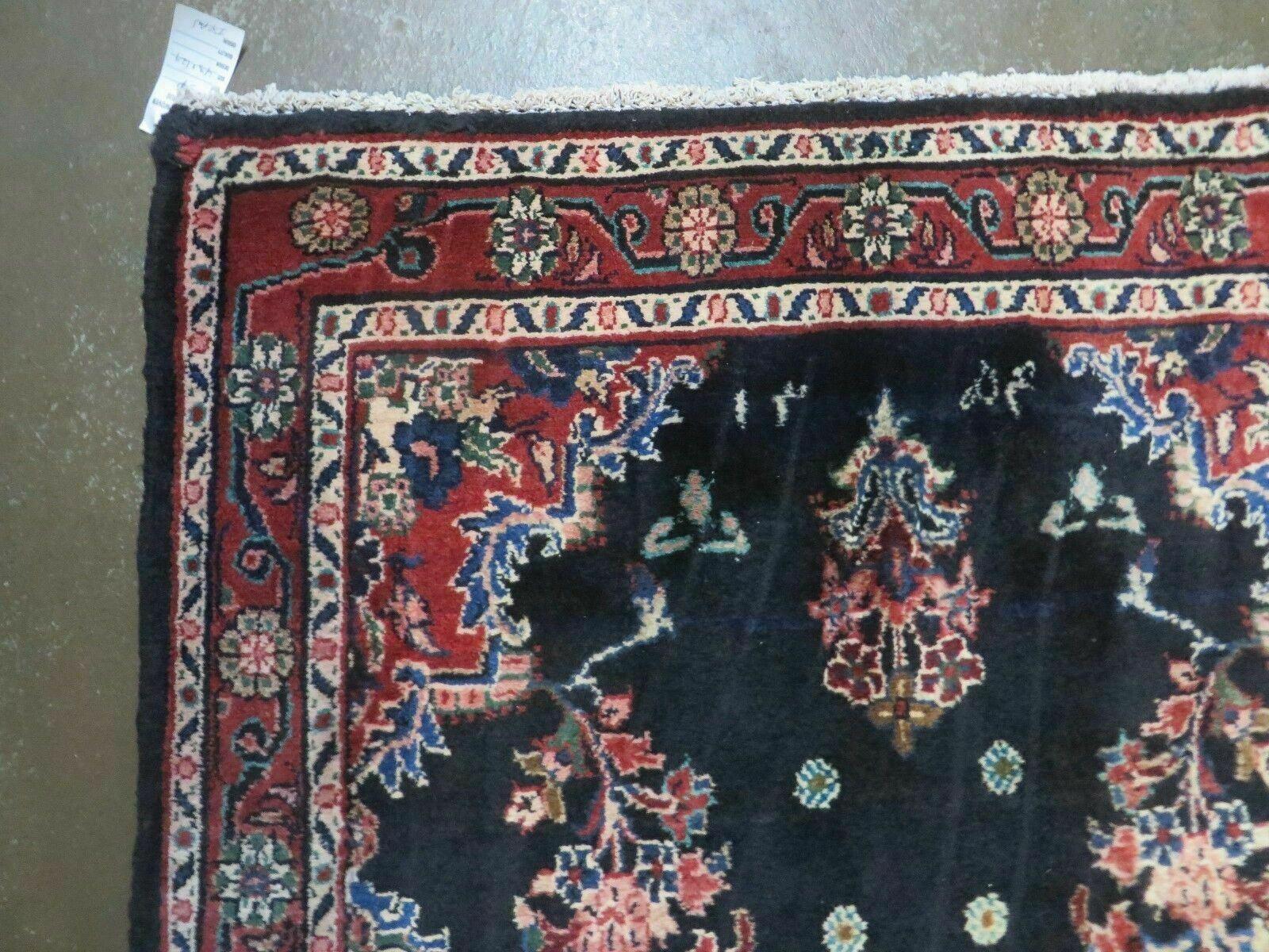 Persian Runner Rug 4x11, Navy Blue Antique Lilihan Runner