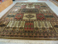 Couristan Rug 10x14, Large Belgium Power Loomed Wool Carpet 10 x 14 ft, Brown Tan Cream Oriental Rug, Living Room Rug, Large Area Rug