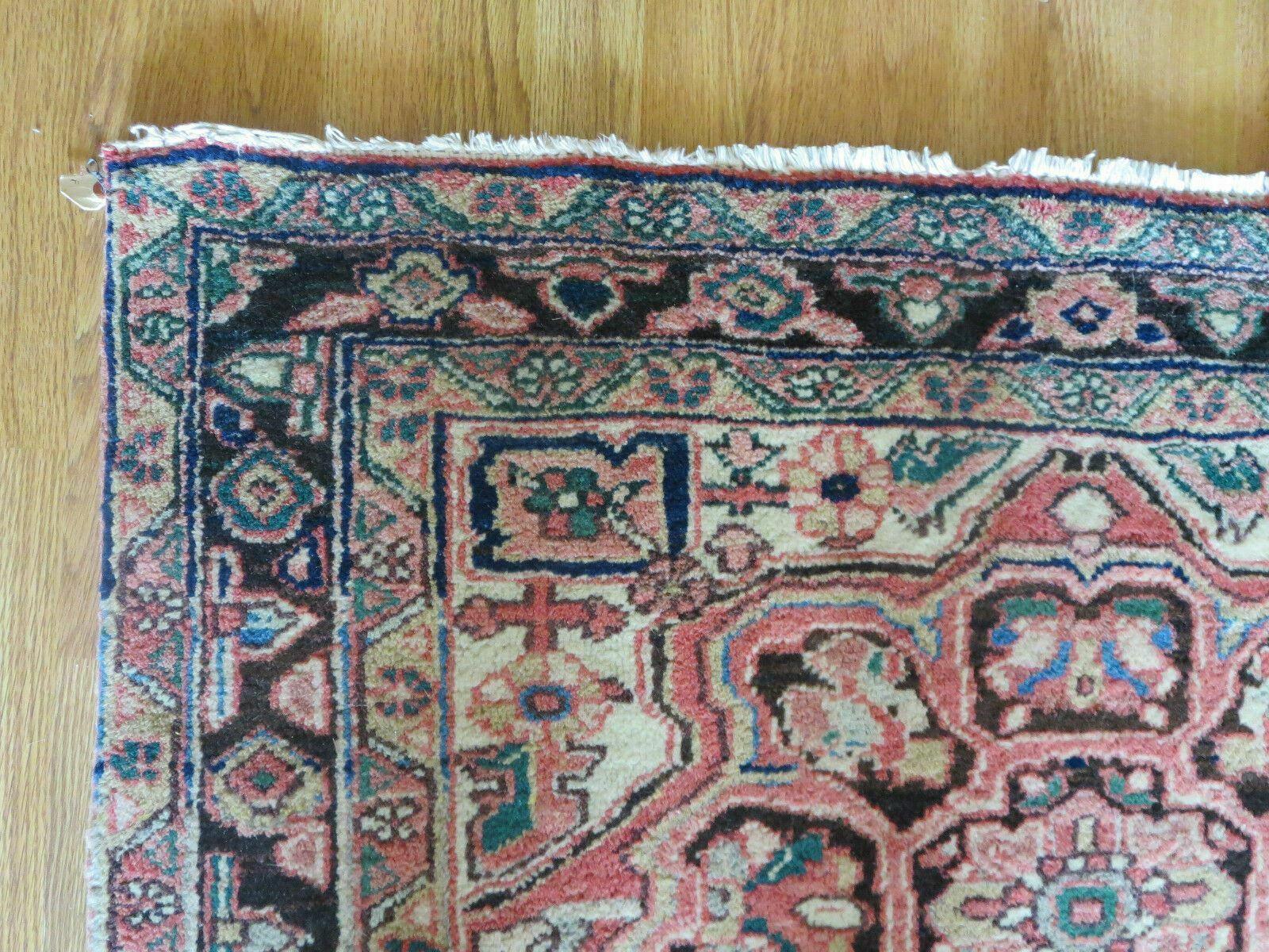 3' 9" X 10' 6" Semi Antique Handmade Turkish Wool Runner Rug