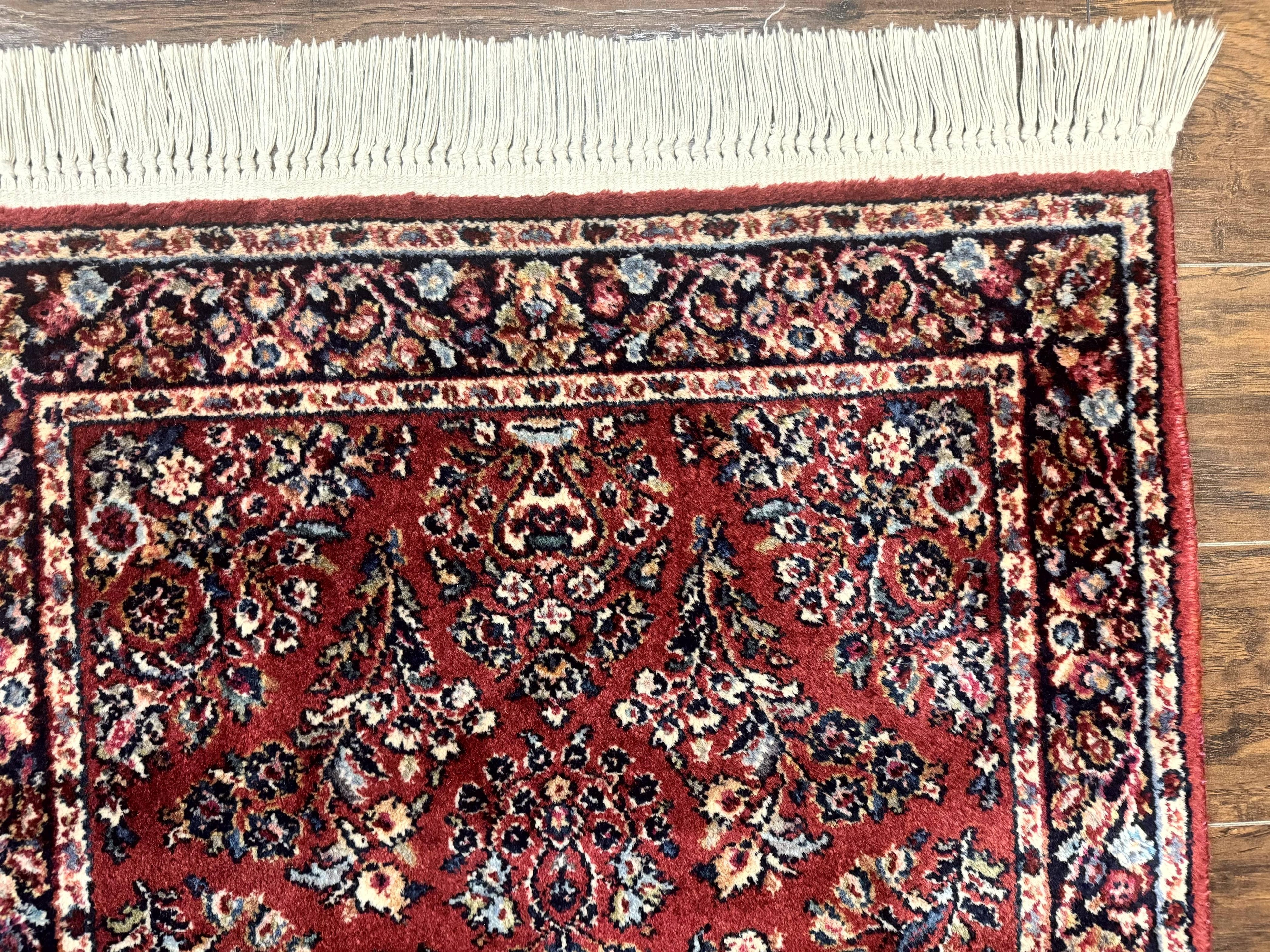 Karastan Rug 3x5 Red Sarouk #785, Karastan Wool Pile Rug, Original 700 Series, Discontinued Vintage Karastan Carpet