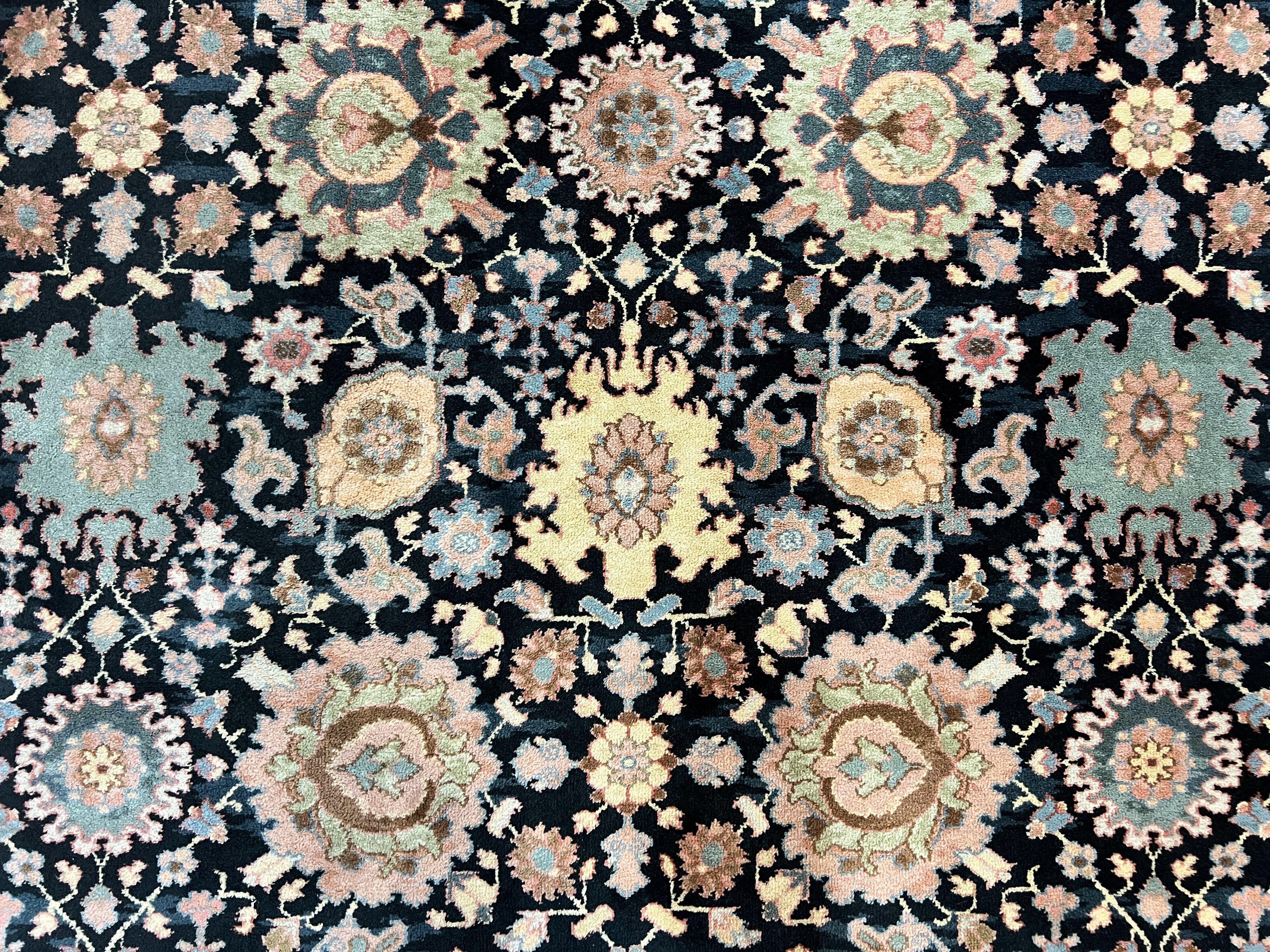 Karastan Rug 8 x 11.7, Karastan Williamsburg Kurdish Pattern 559, Wool Pile Vintage Karastan Carpet, Discontinued, Room SIzed Area Rug
