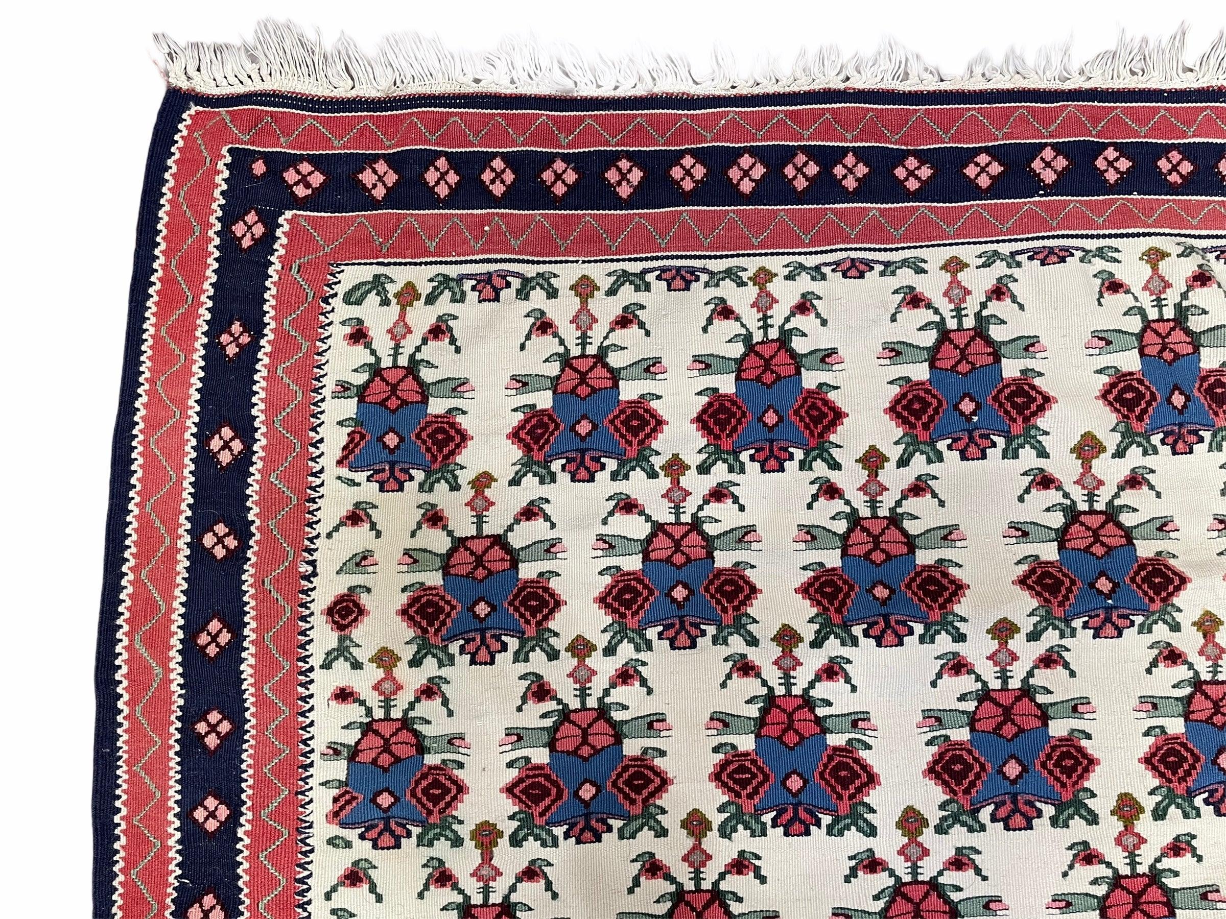3x5 Vintage Kurdish Senneh Kilim Rug 3 x 5 Heirloom Rug Flatweave Antique Rug Playroom Rug Collectible Rug Beige Kilim