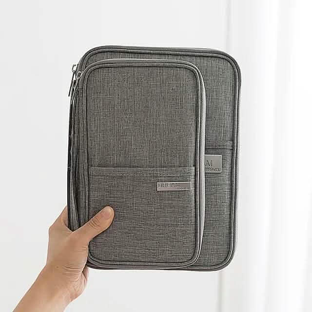 Family Travel Document Organizer Capacious Passport Holder Wallet