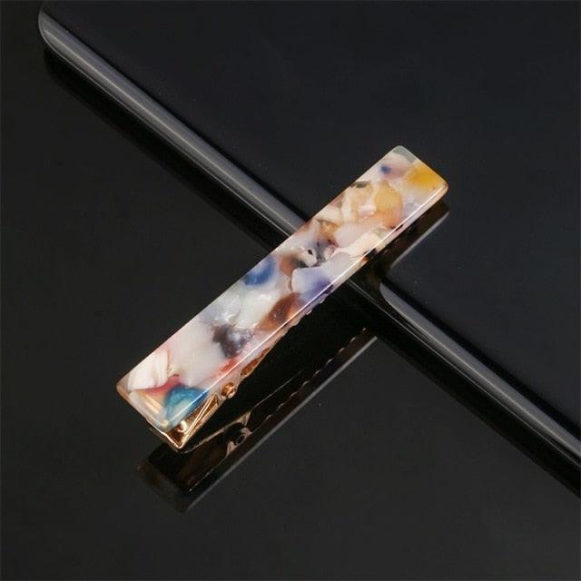 Fashion Women Metal Acetate Hair Pin Clip Leopard Hair Clip Geometric Hairpins Hairgrips Barrette Hairpin Gorgeous Hair Accessories For Women