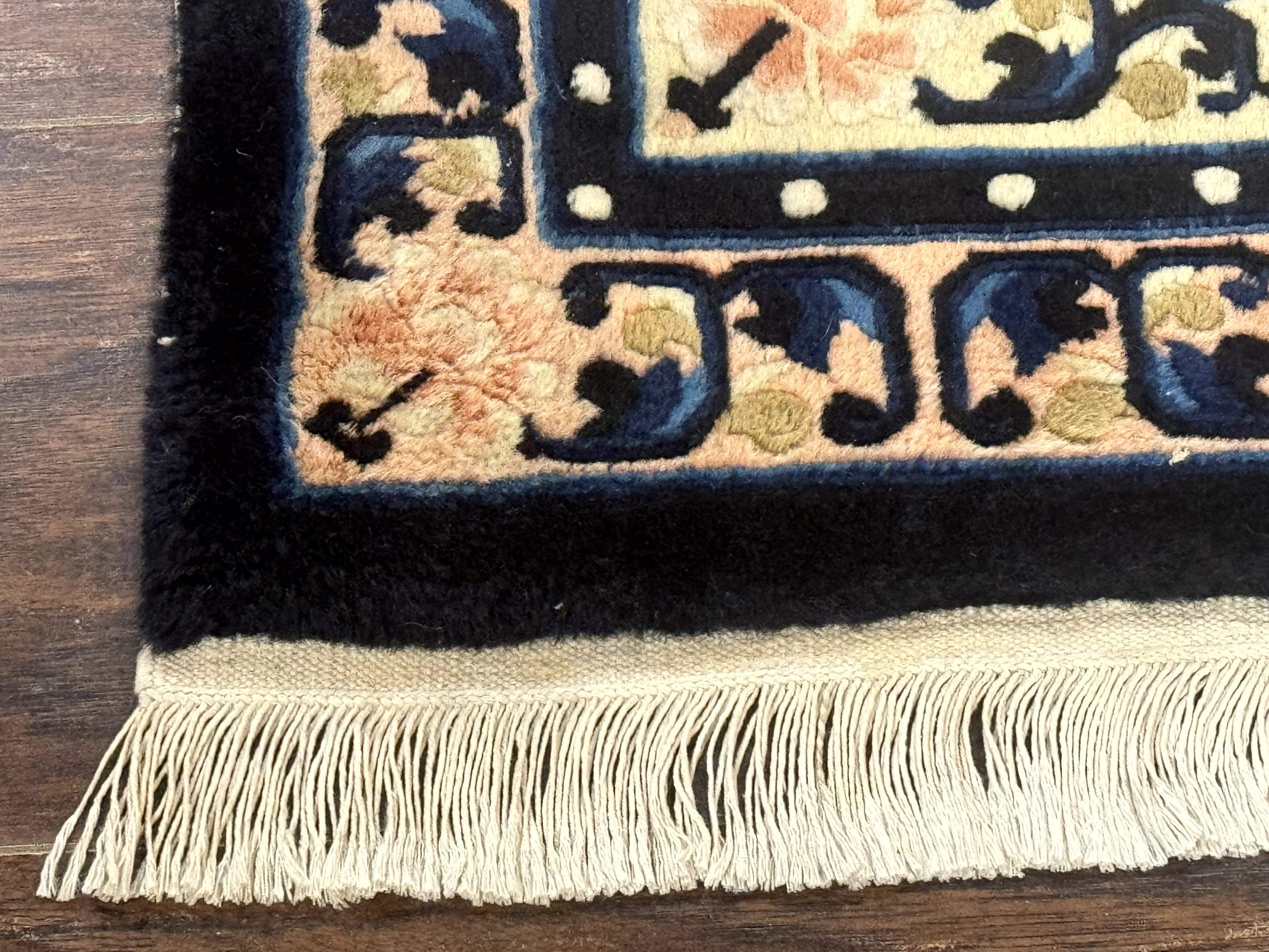 Chinese Peking Rug 2x3, Small Chinese Wool Carpet