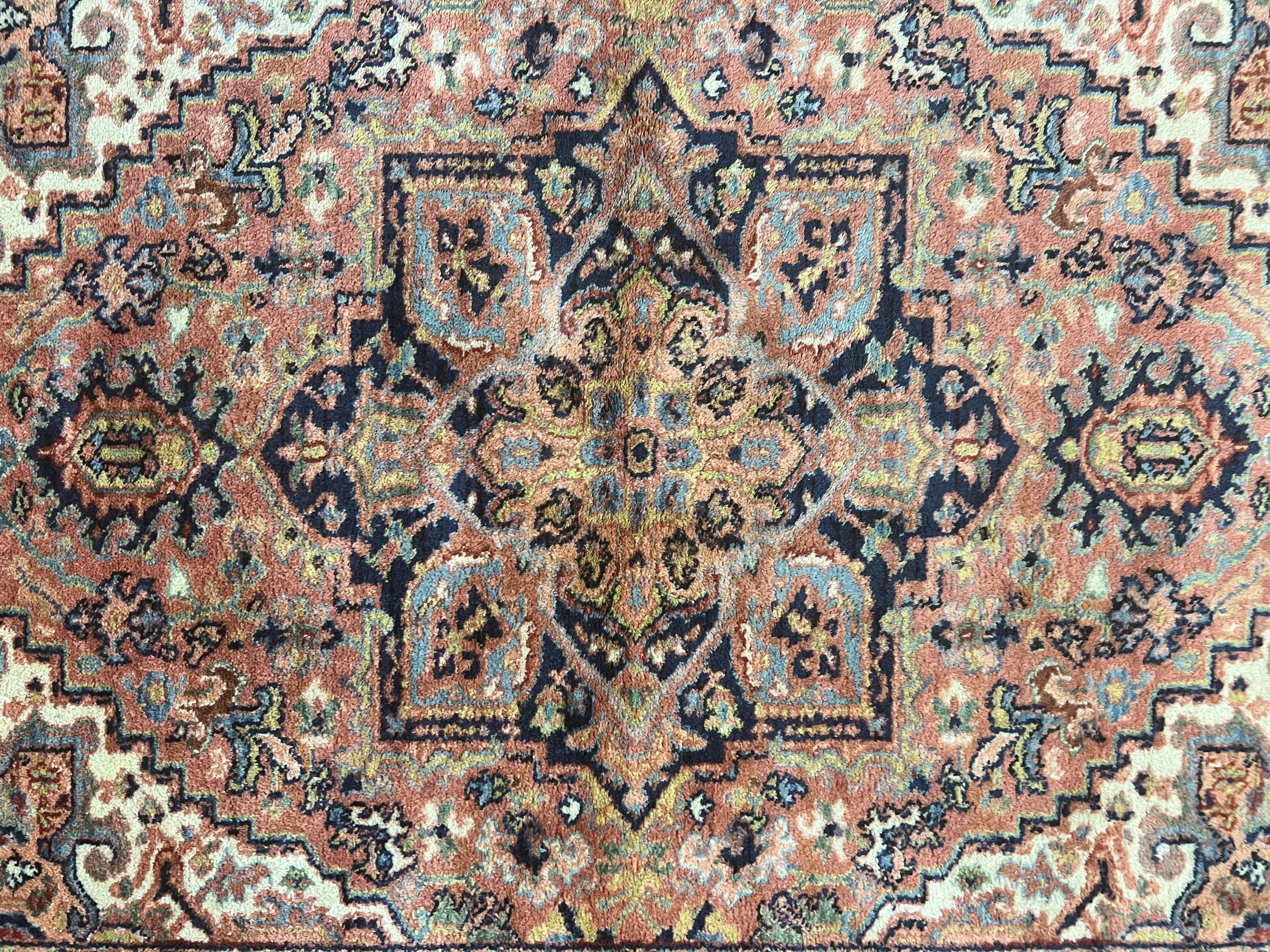 Karastan Rug 4x6, Karastan Heriz #726, Wool Pile Karastan Area Rug, Rare Hard to Find, Original 700 Series Vintage Discontinued Rug