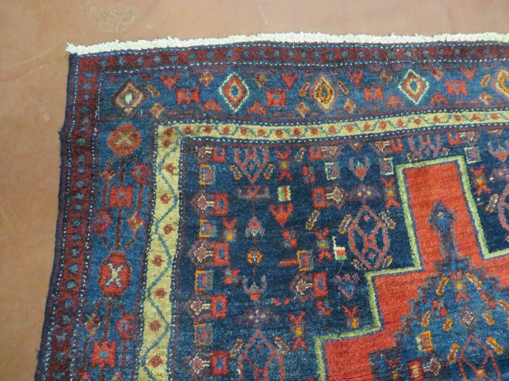 4' X 7' Antique Handmade Turkish Wool Rug Nice # 638
