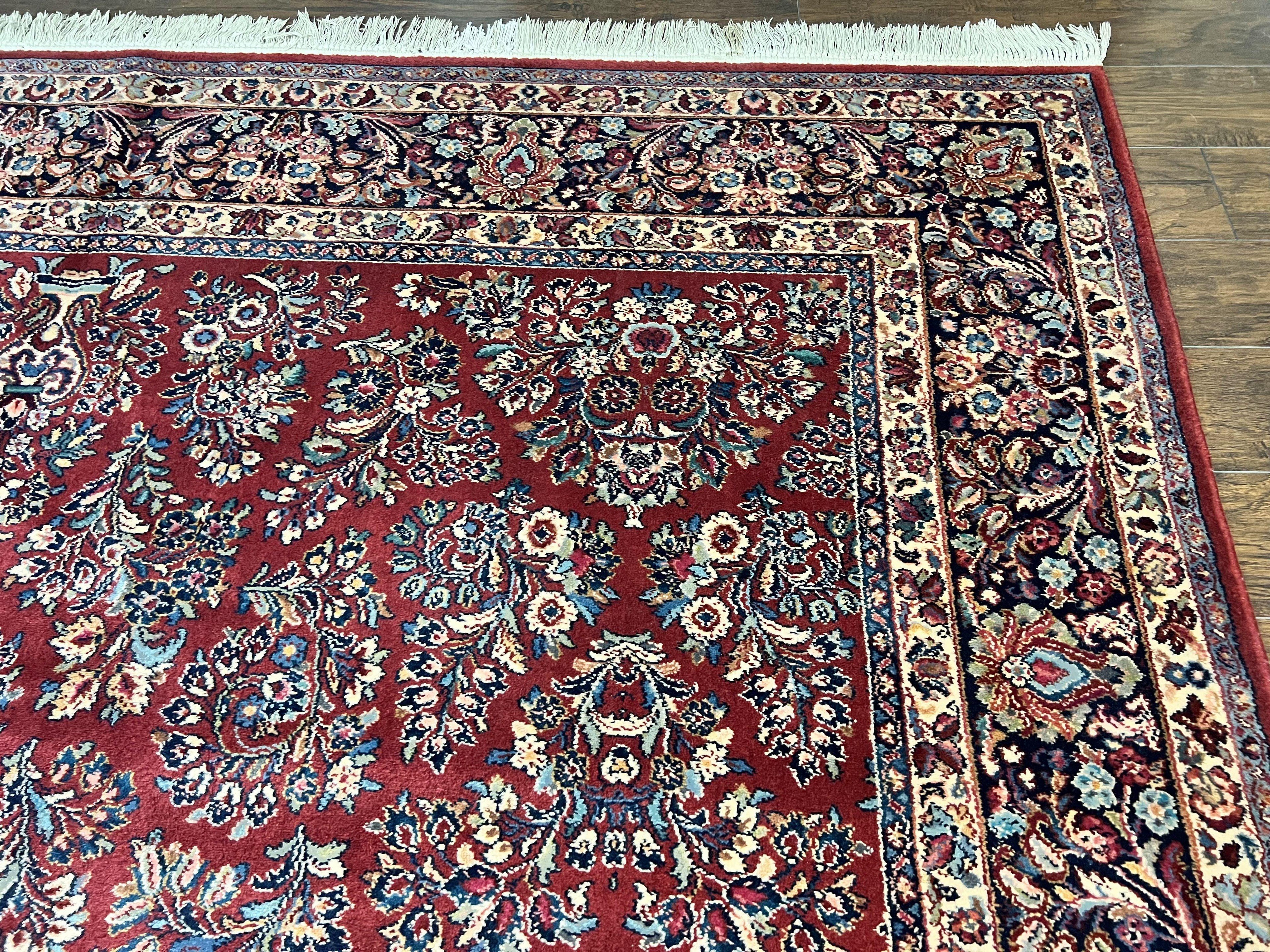 Karastan Rug 10x18 Red Sarouk #785, Wool Karastan Carpet, Original 700 Series, Vintage Discontinued Large Oriental Rug